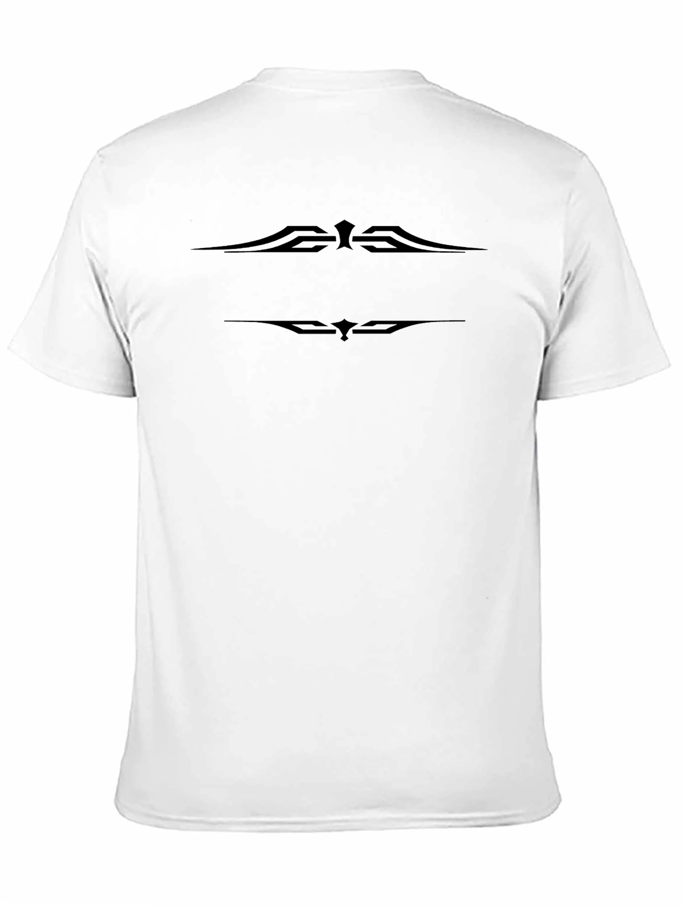Mens Black T-Shirt with Abstract Design