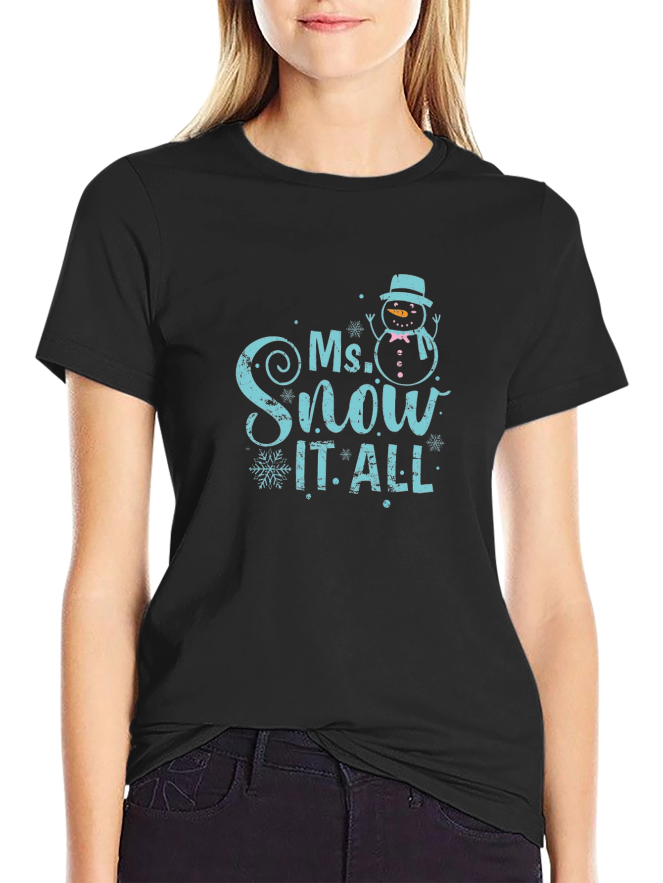 Ms. Snow It All T-Shirt - Winter Holiday Fun