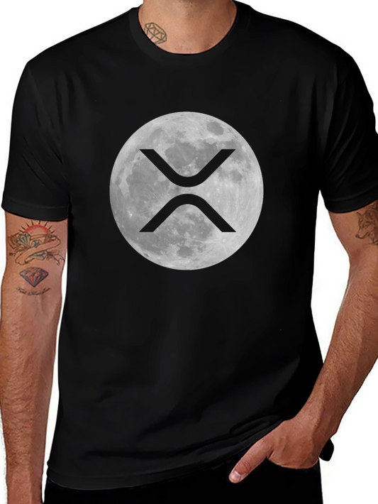 Ripple XRP Cryptocurrency Moon T-Shirt