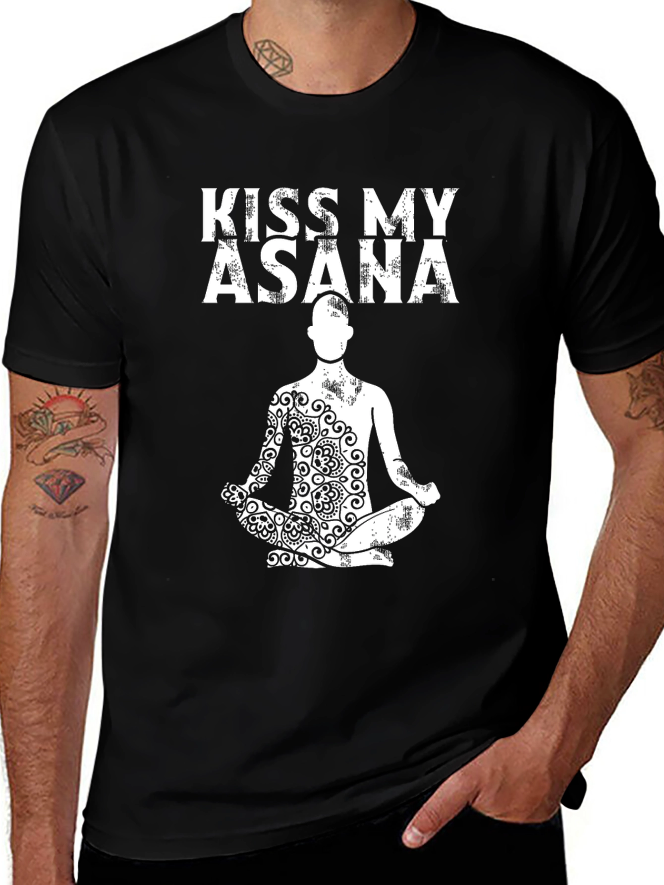Kiss My Asana Yoga T-Shirt - Zen Meditation Apparel