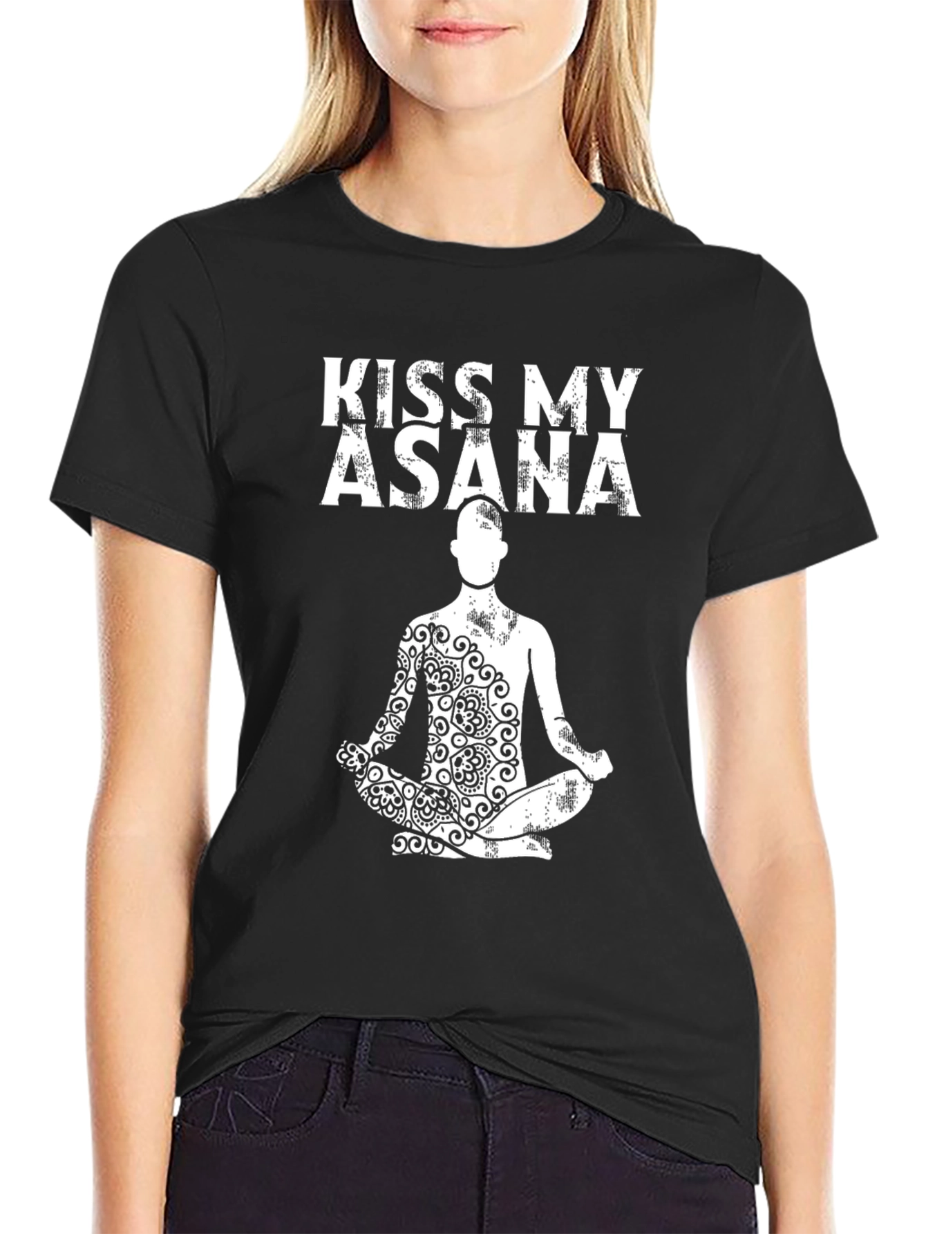 Kiss My Asana Yoga T-Shirt - Zen Meditation Apparel