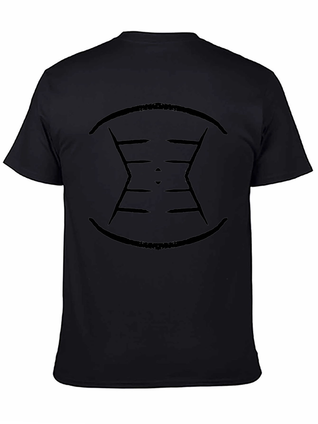 Abstract Graphic Mens Black T-Shirt