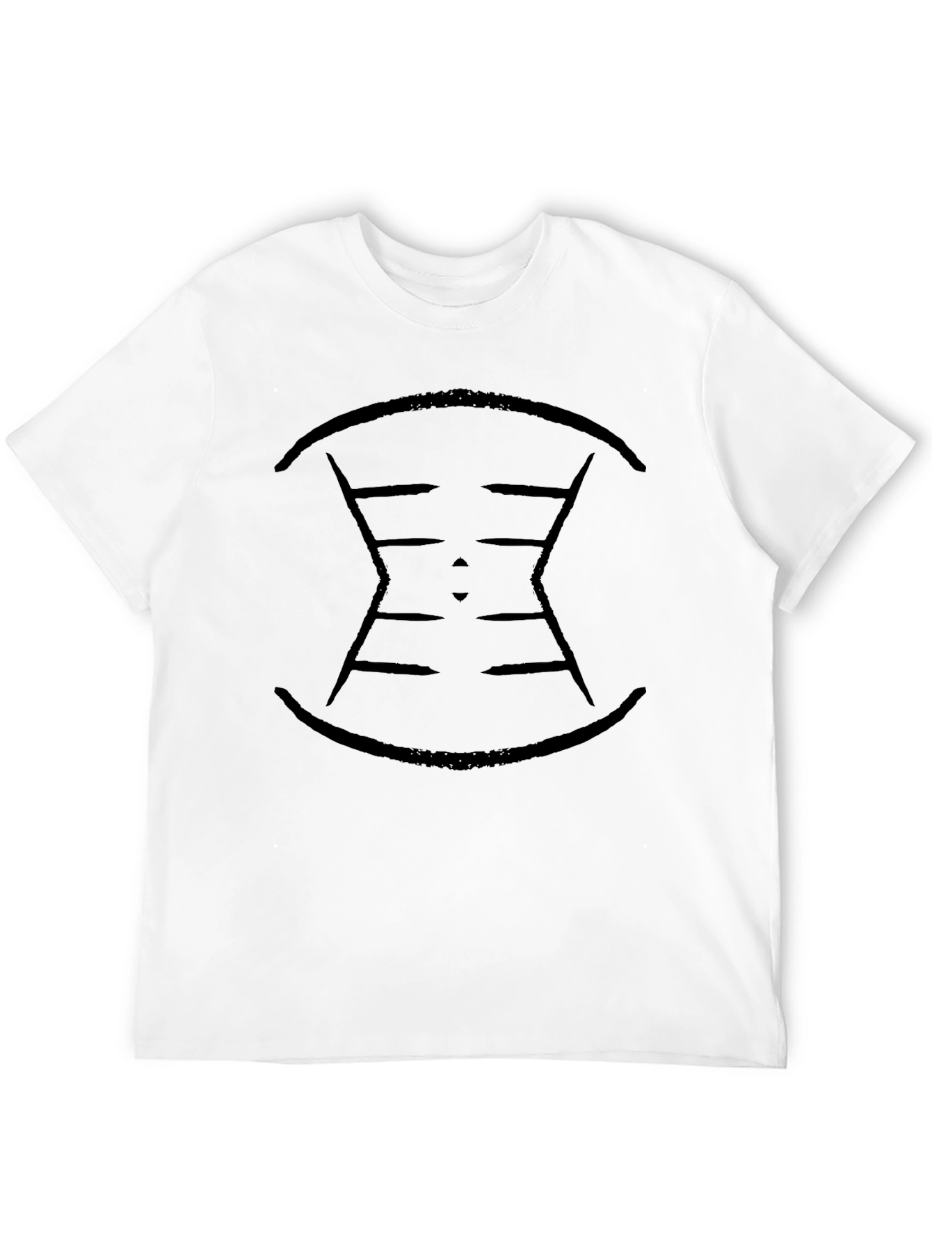Abstract Graphic Mens Black T-Shirt