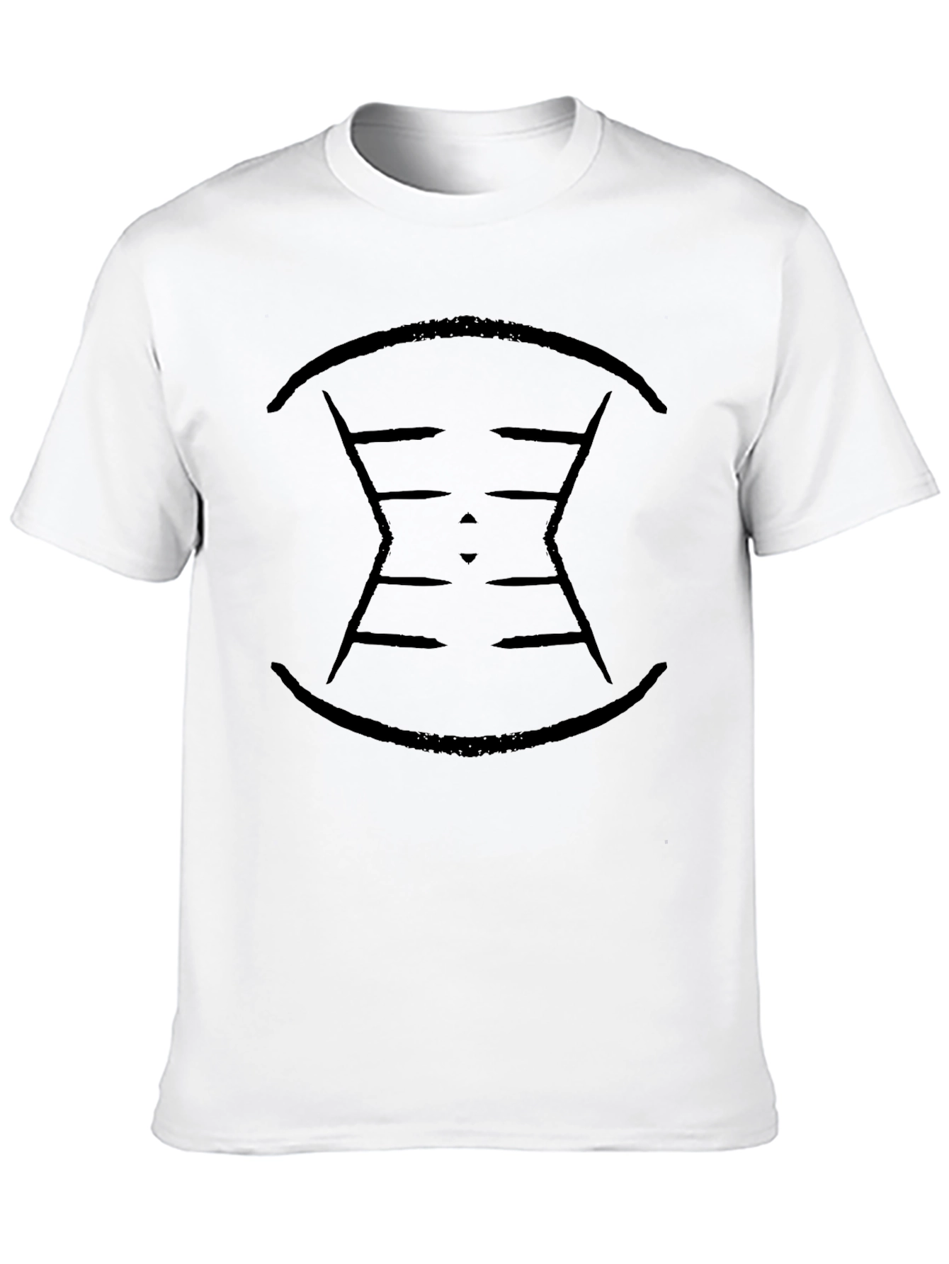 Abstract Graphic Mens Black T-Shirt