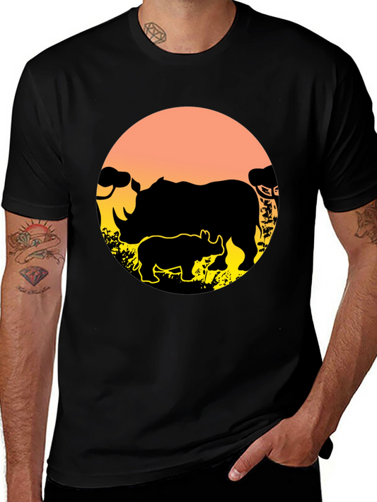 Rhino Silhouette T-Shirt