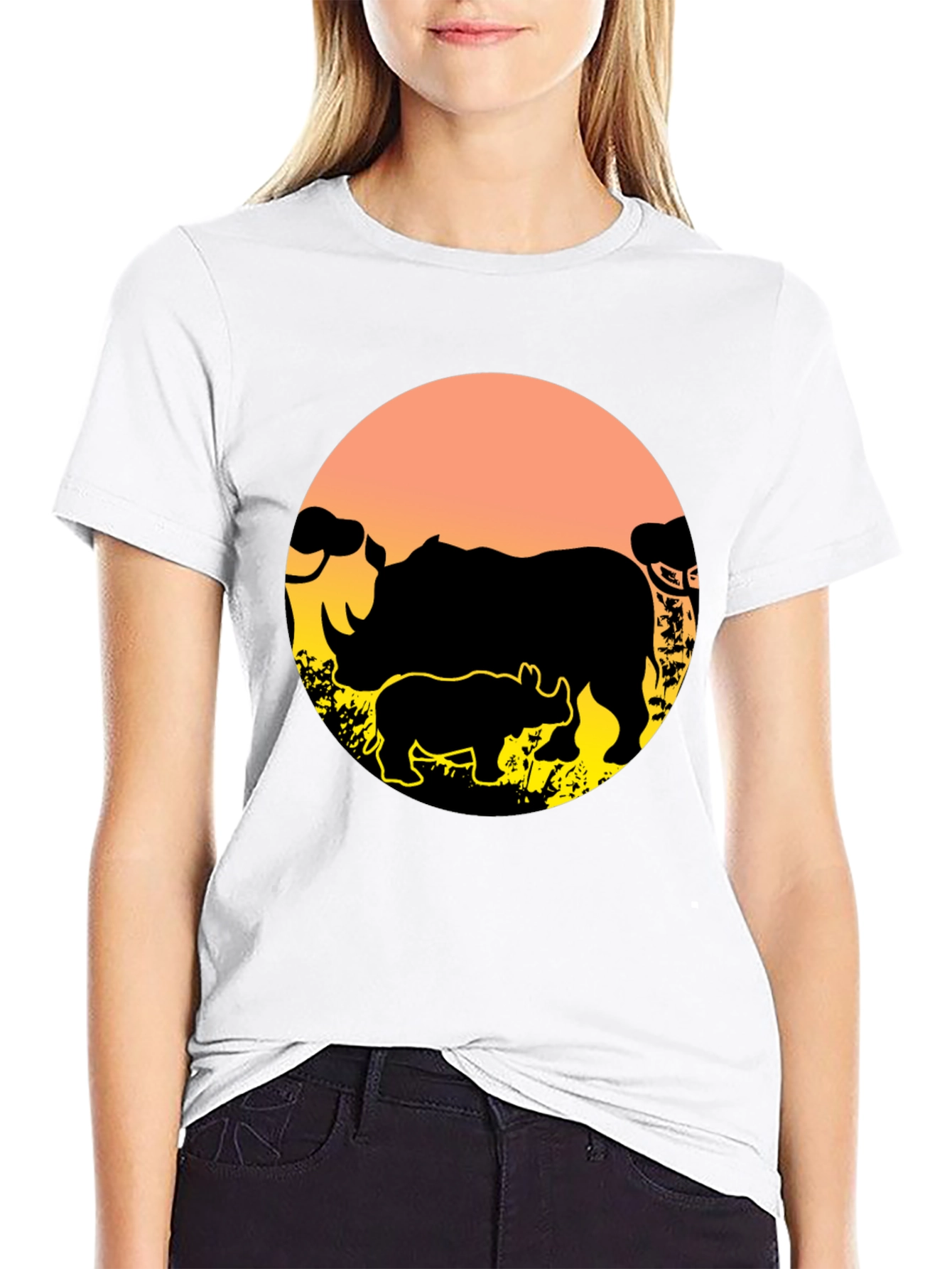Rhino Silhouette T-Shirt