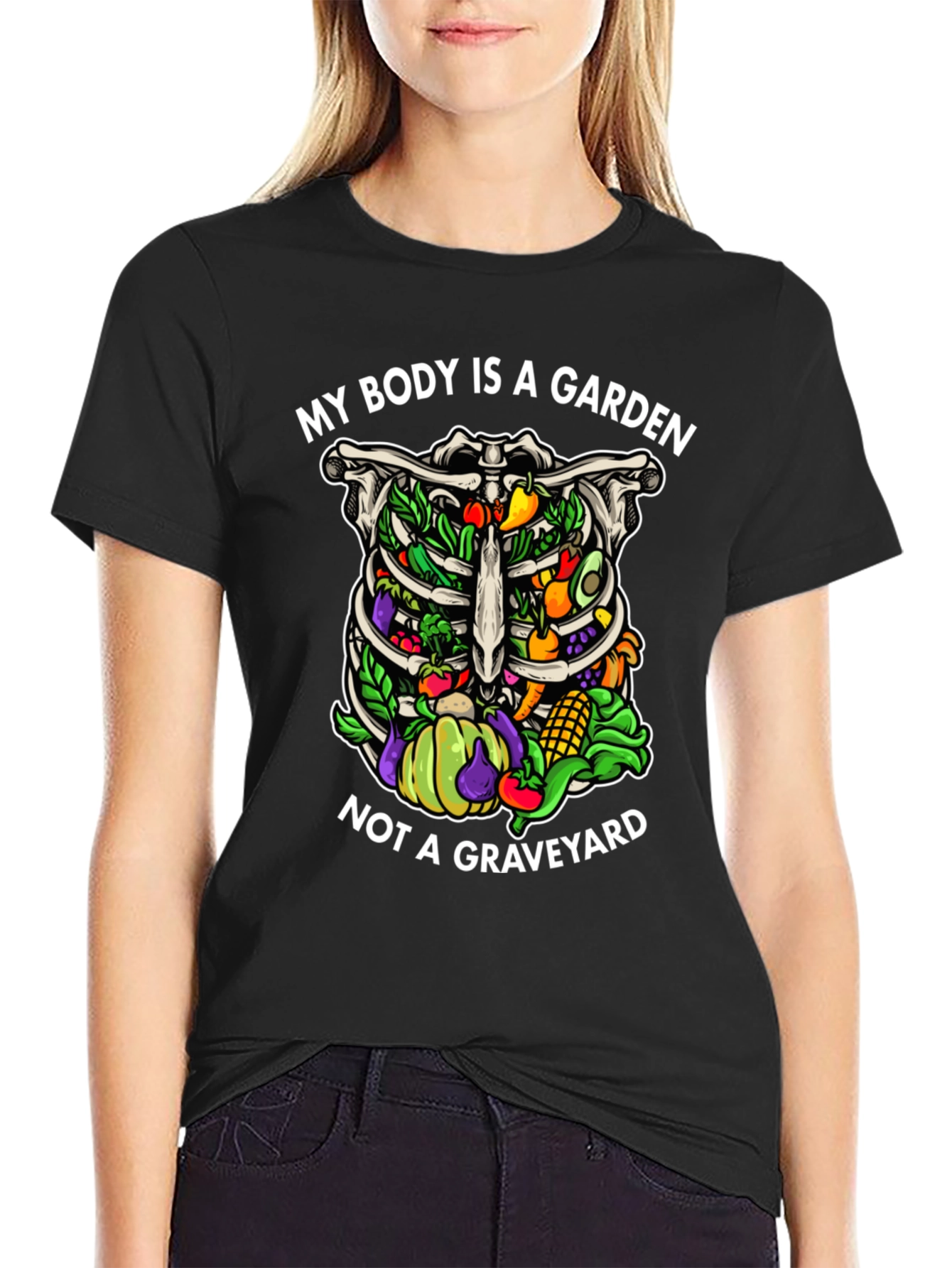 Vegan Rib Cage Garden T-Shirt