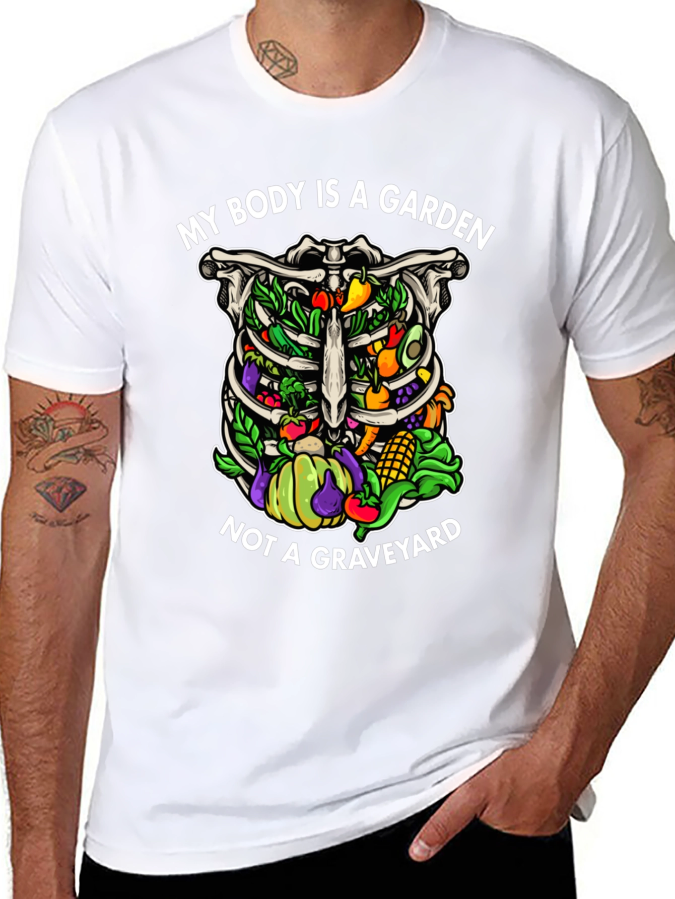 Vegan Rib Cage Garden T-Shirt
