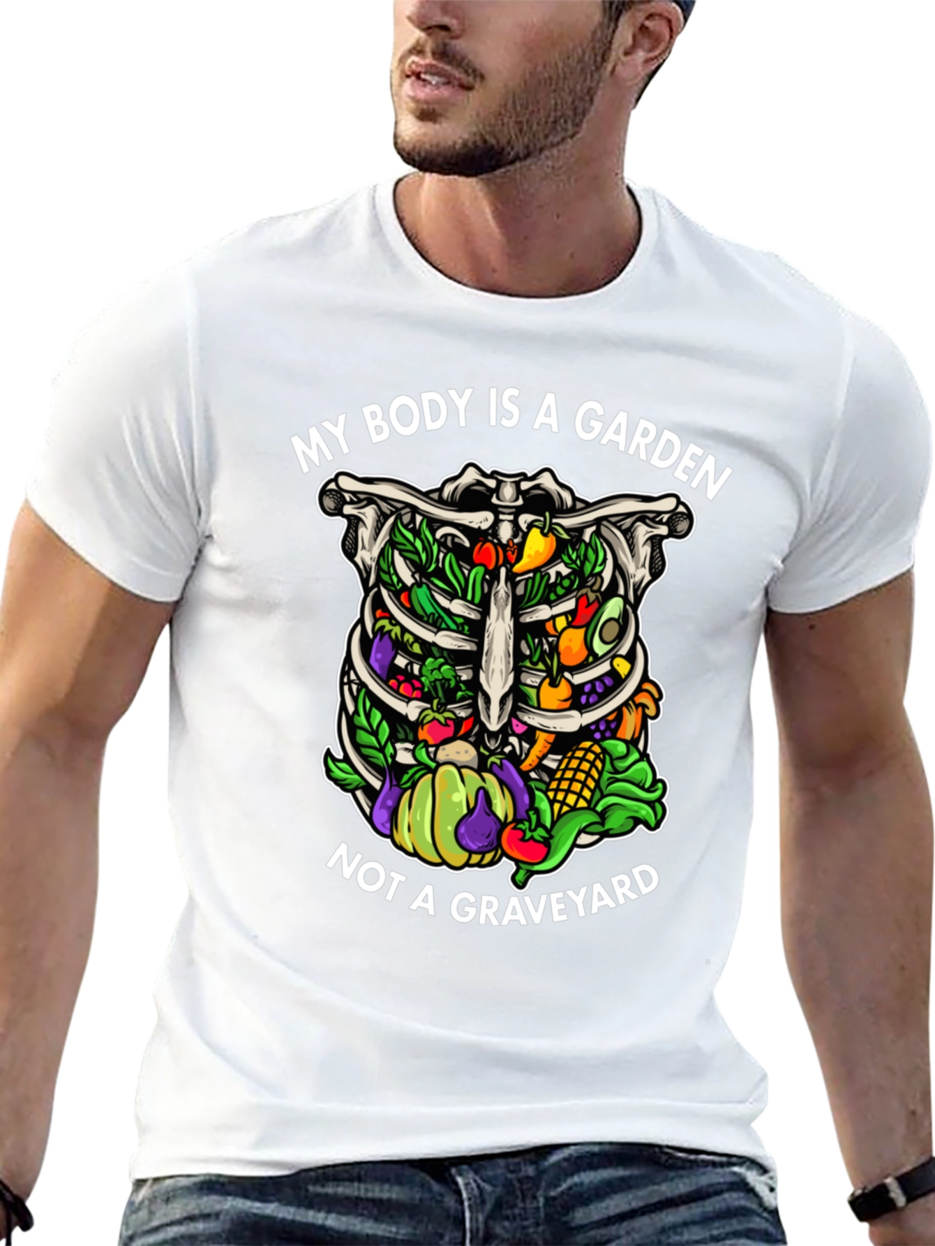 Vegan Rib Cage Garden T-Shirt