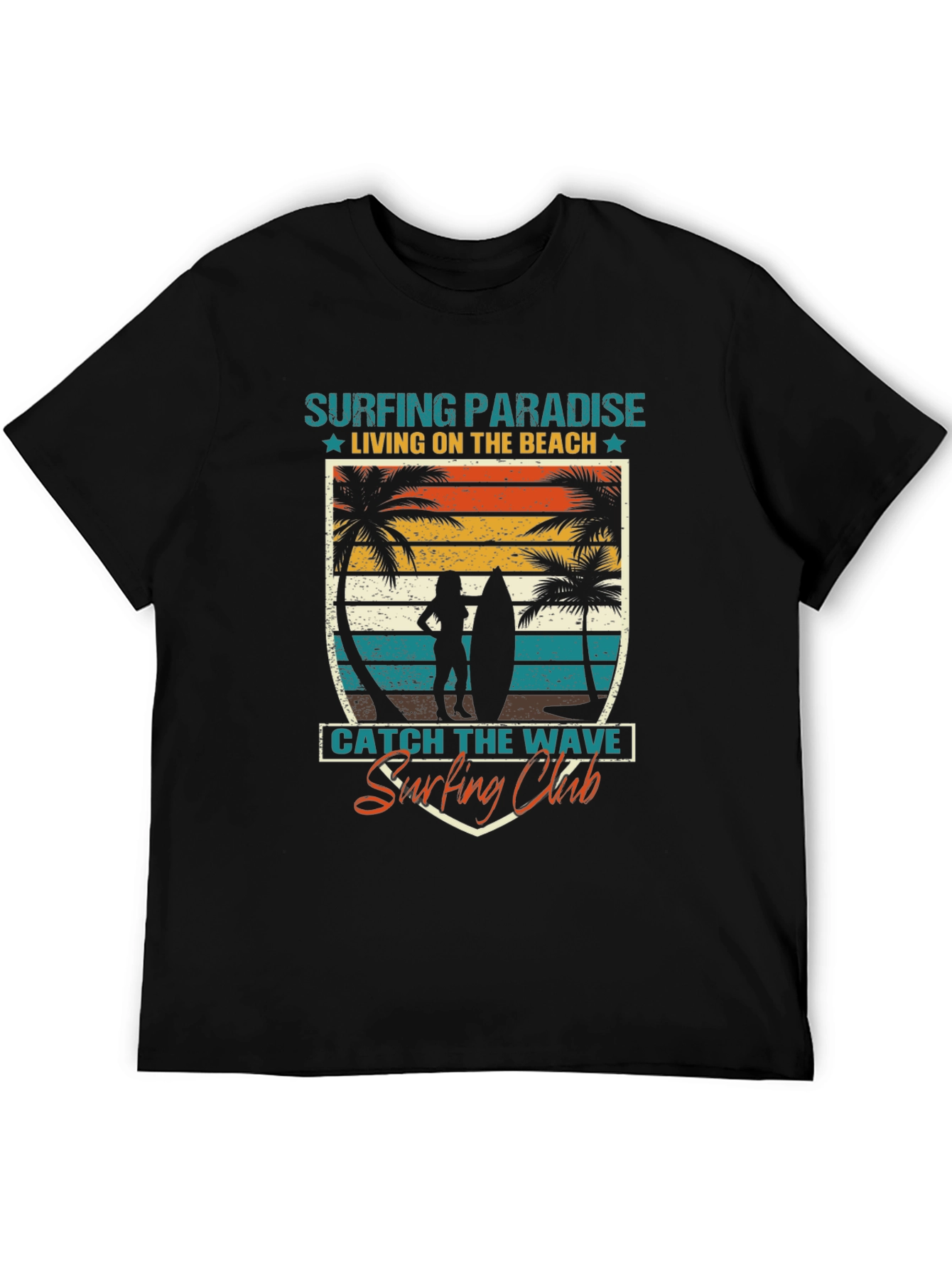 Surfing Paradise Graphic Tee - Beach Lifestyle