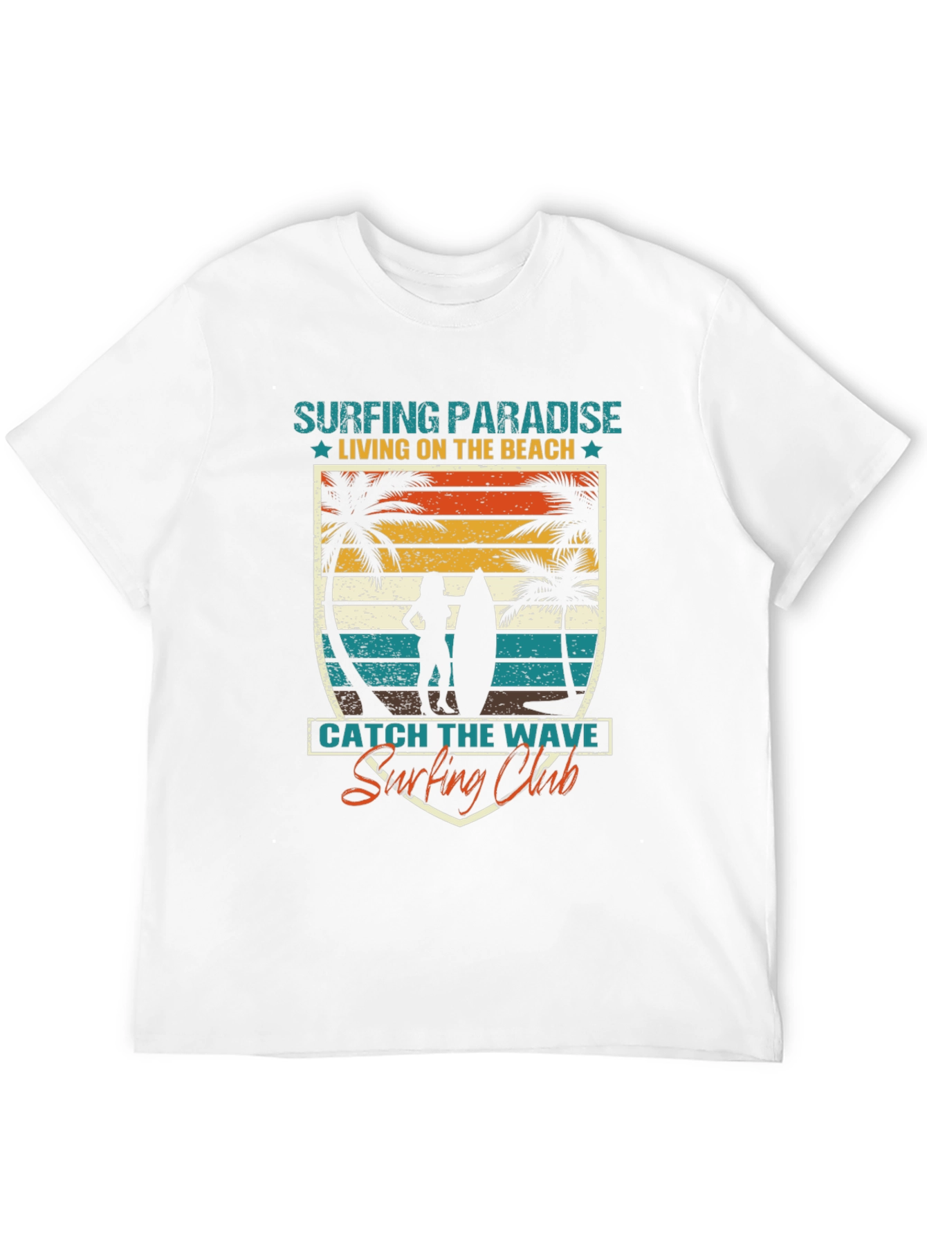 Surfing Paradise Graphic Tee - Beach Lifestyle