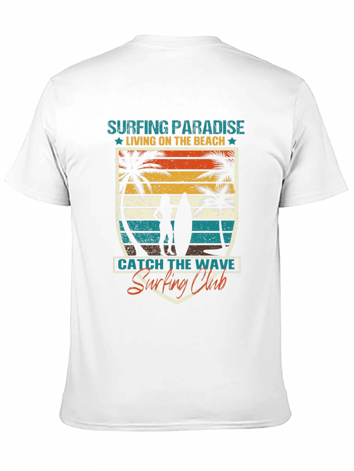 Surfing Paradise Graphic Tee - Beach Lifestyle