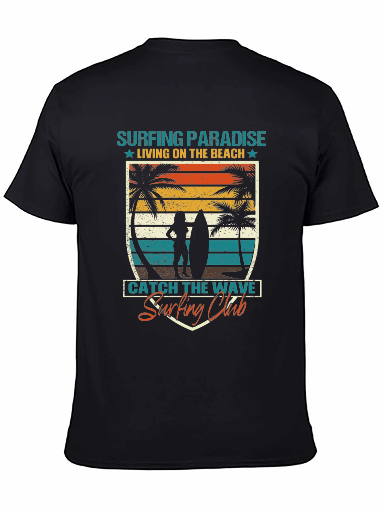 Surfing Paradise Graphic Tee - Beach Lifestyle