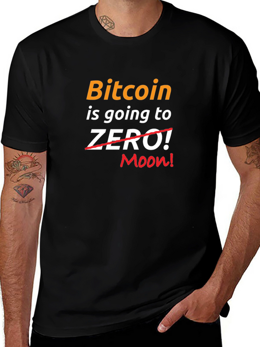 Bitcoin to the Moon Graphic T-Shirt
