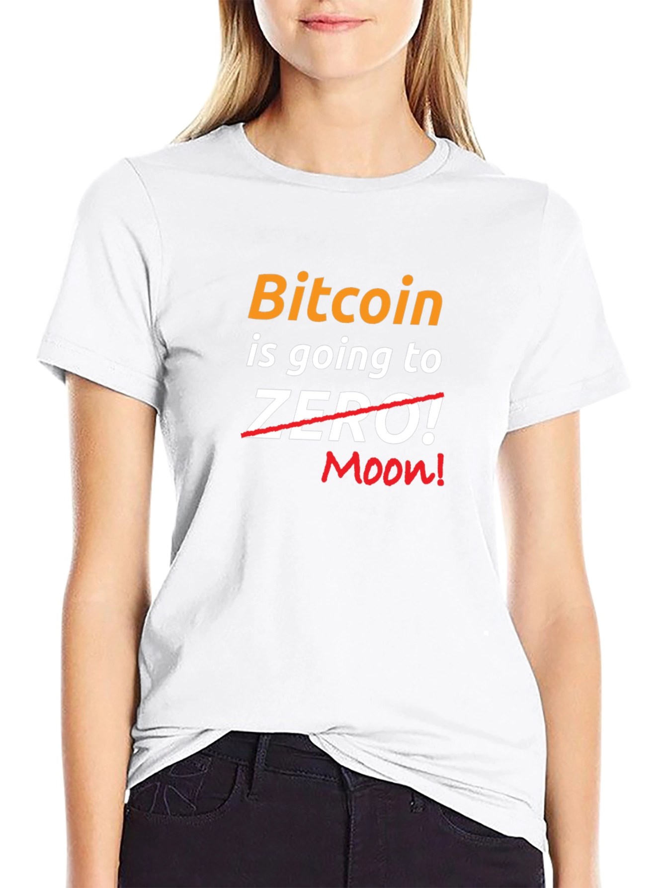 Bitcoin to the Moon Graphic T-Shirt