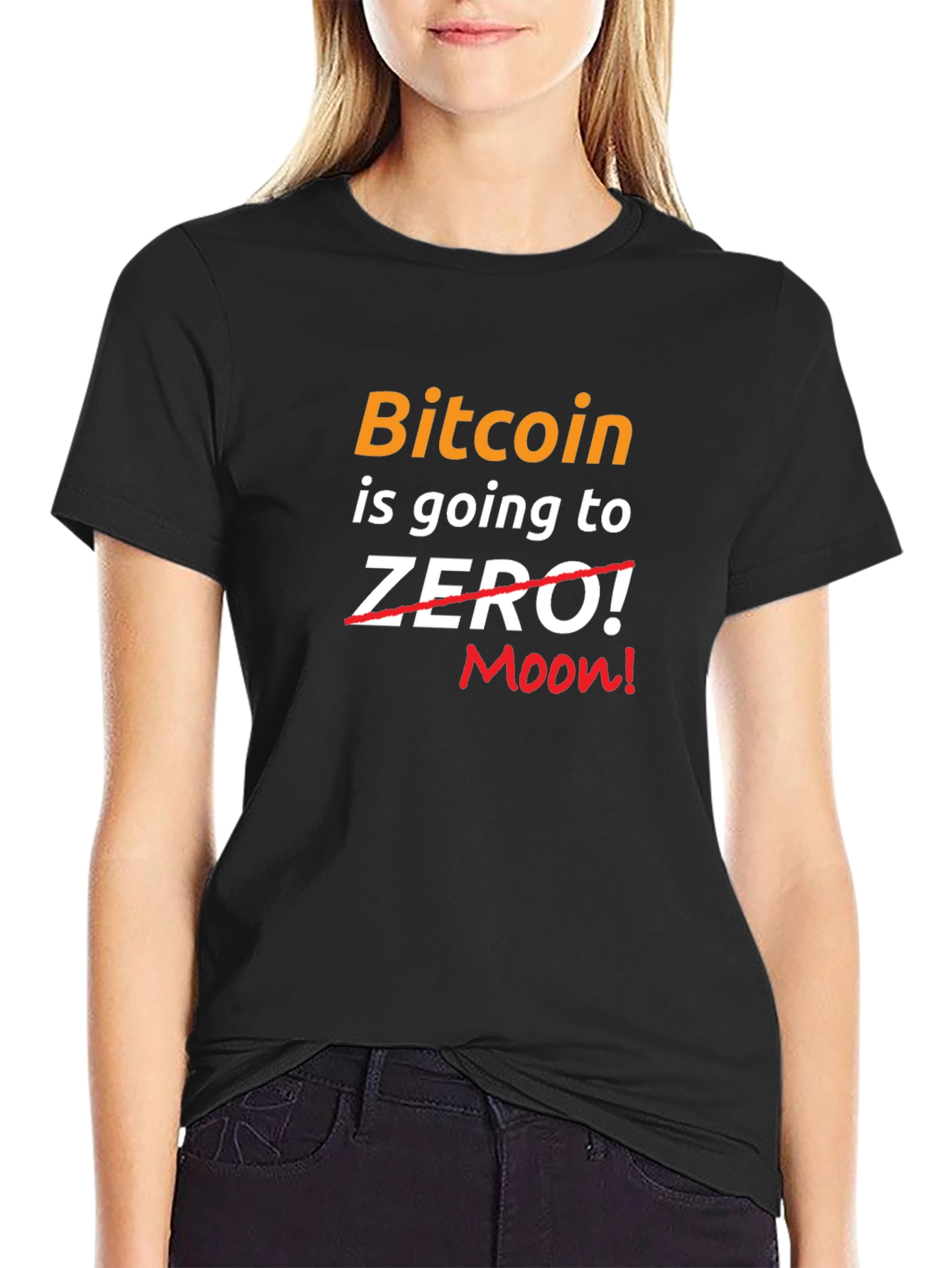 Bitcoin to the Moon Graphic T-Shirt