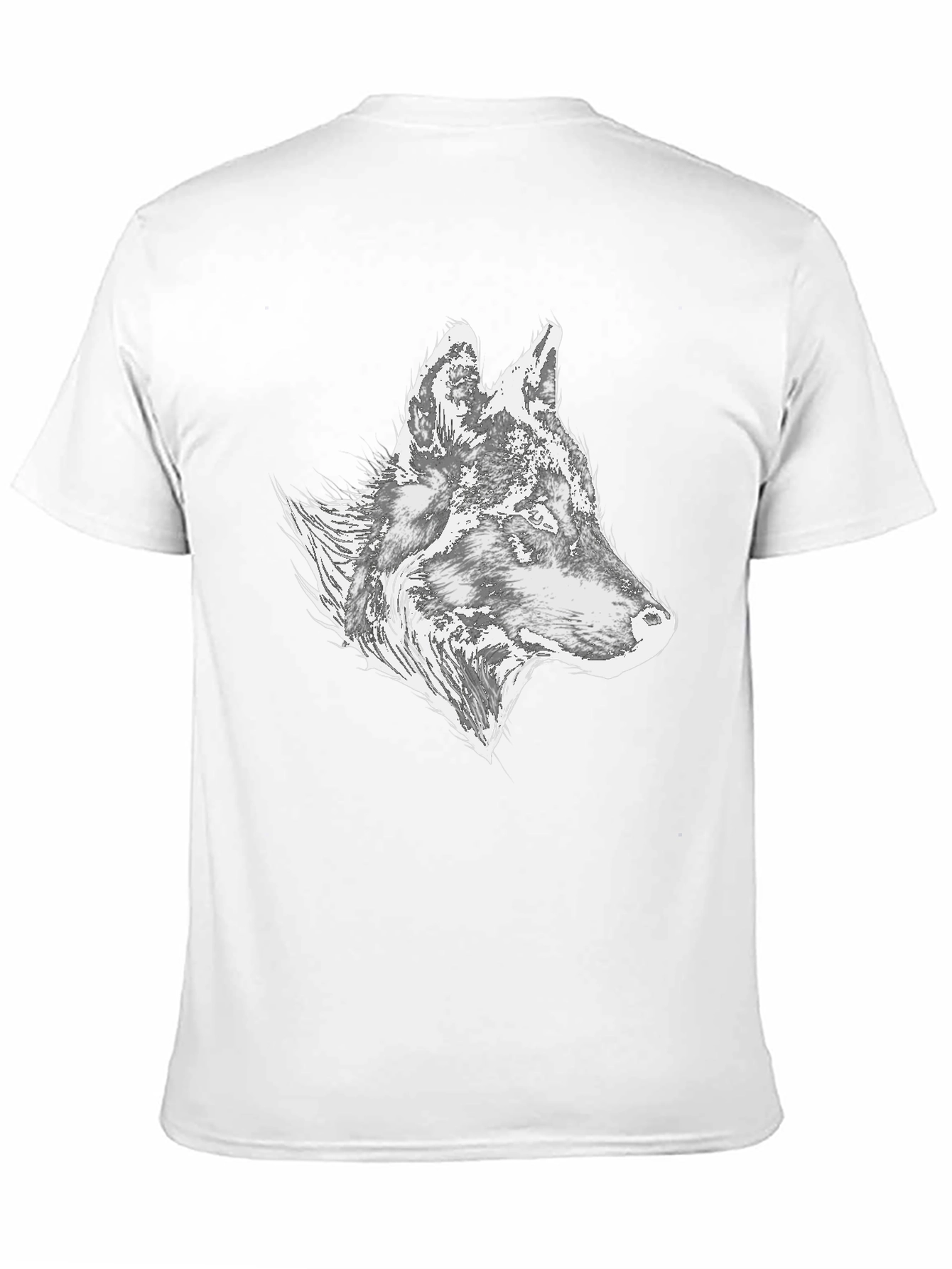 Wolf Graphic Tee - Stylish Mens Black T-Shirt