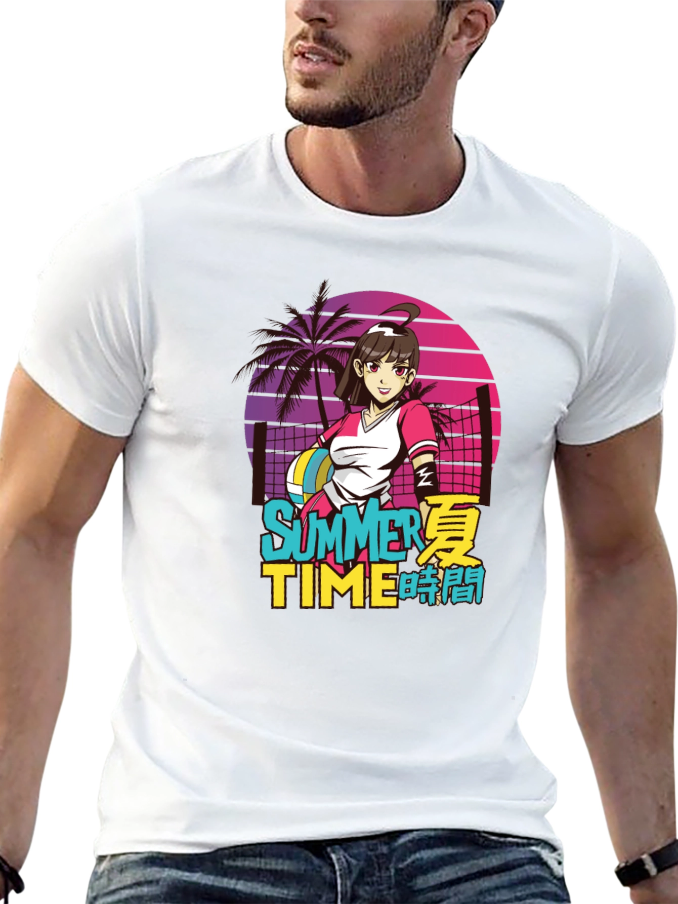 Anime Summer Time Graphic Tee