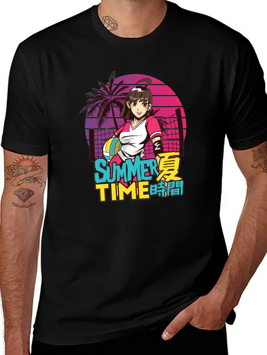 Anime Summer Time Graphic Tee