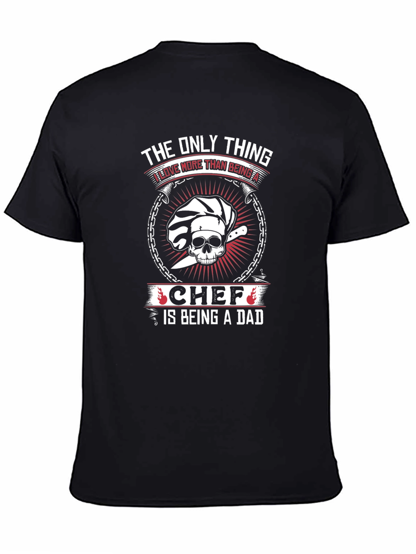 Chef Dad Graphic T-Shirt - Black