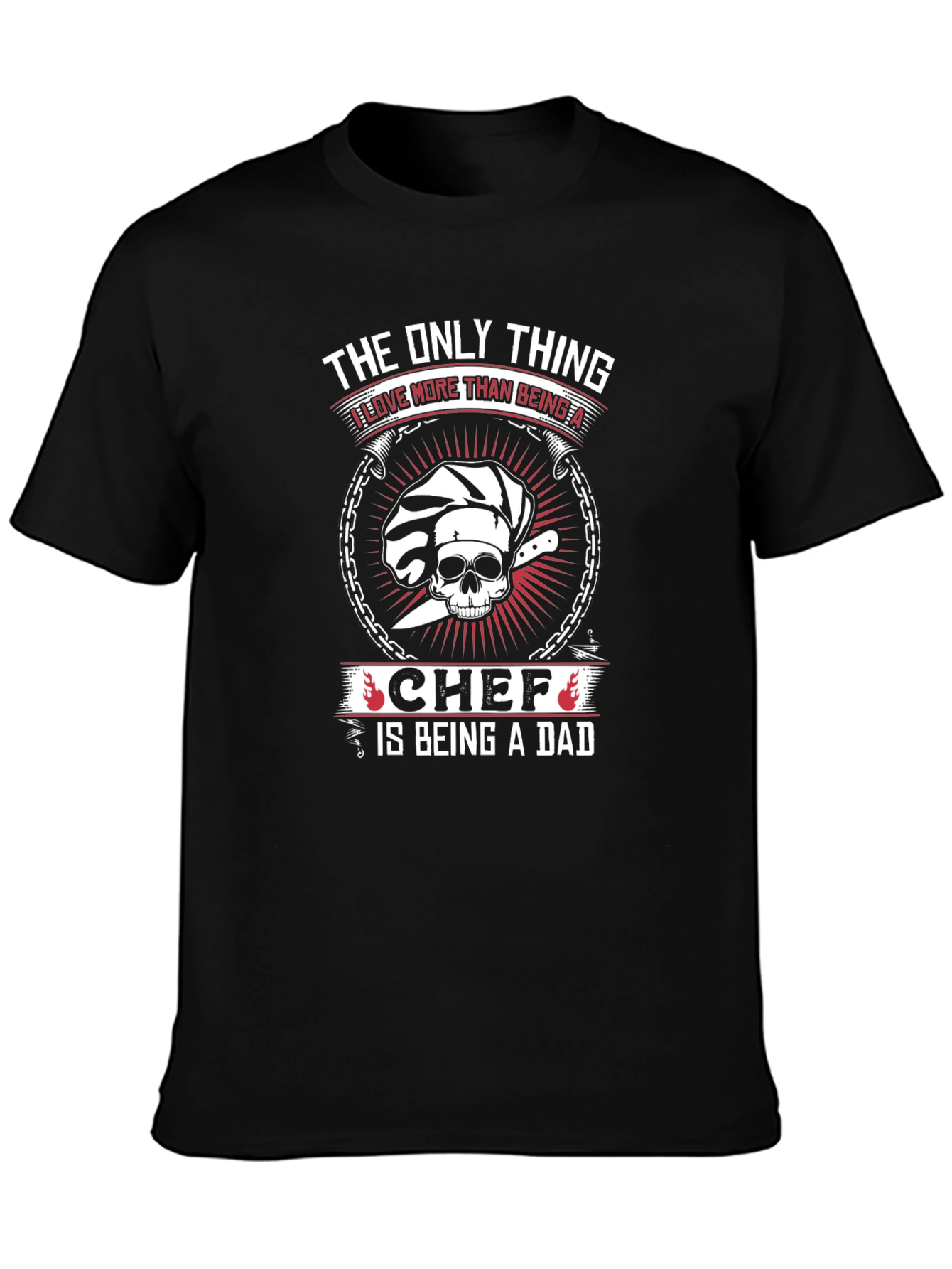 Chef Dad Graphic T-Shirt - Black
