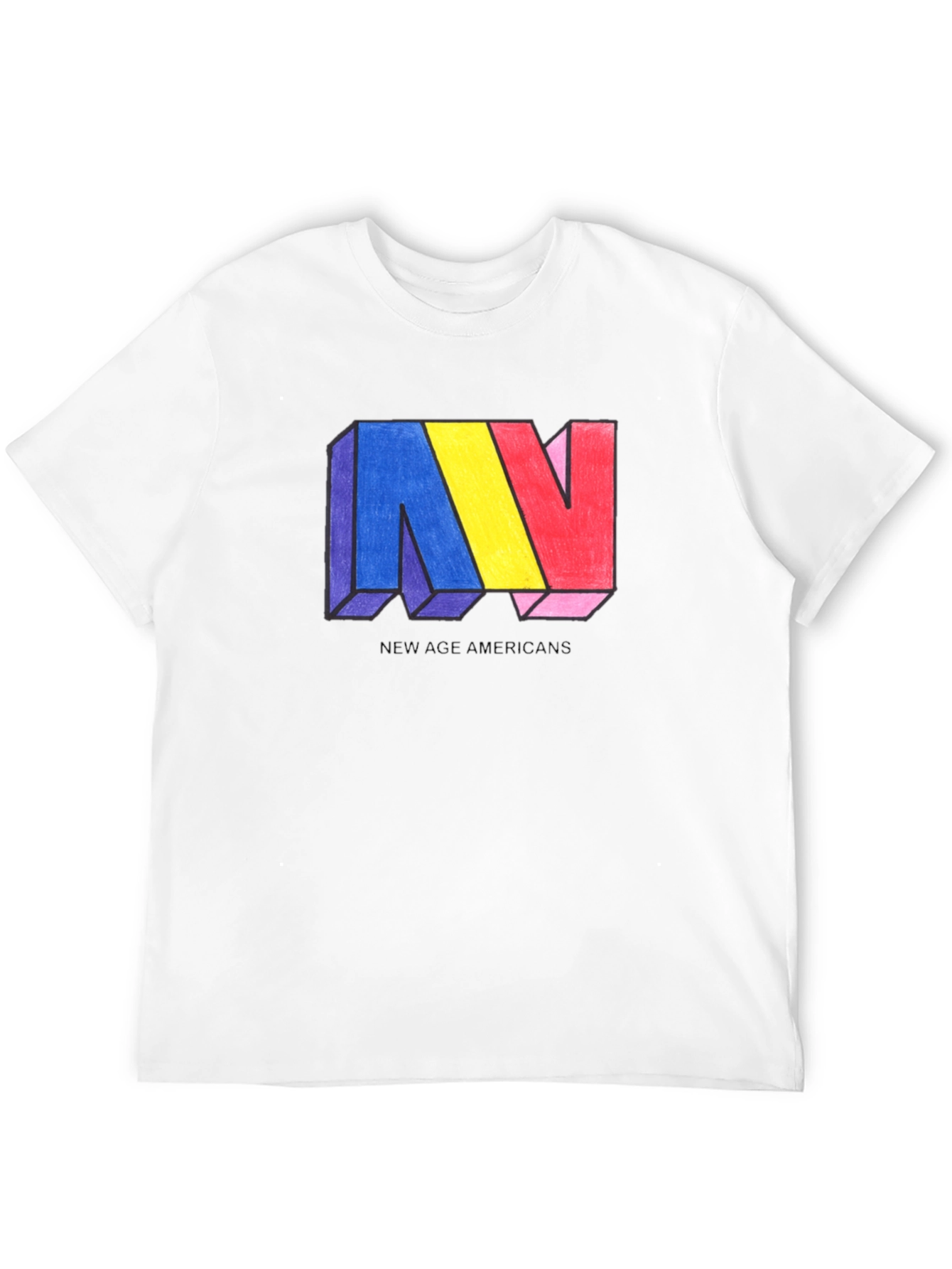 New Age Americans Graphic T-Shirt - Black