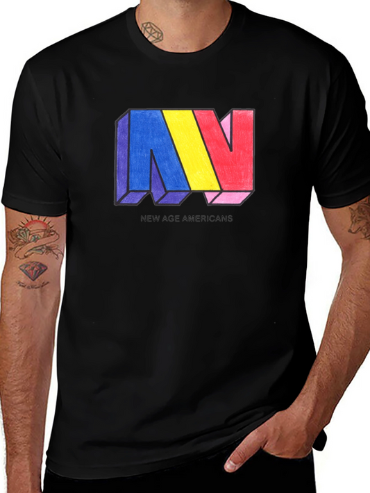 New Age Americans Graphic T-Shirt - Black