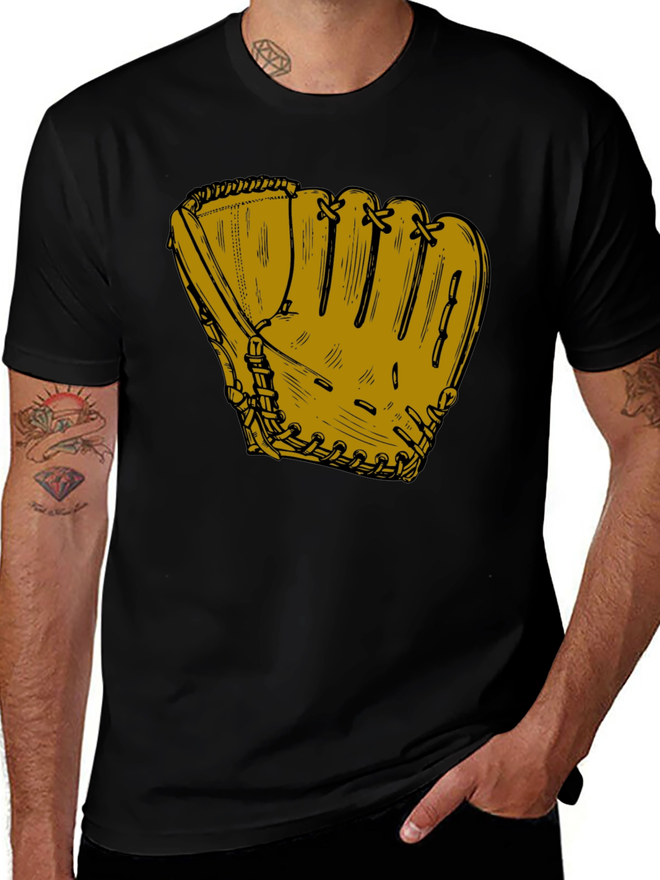 Baseball Glove Graphic T-Shirt