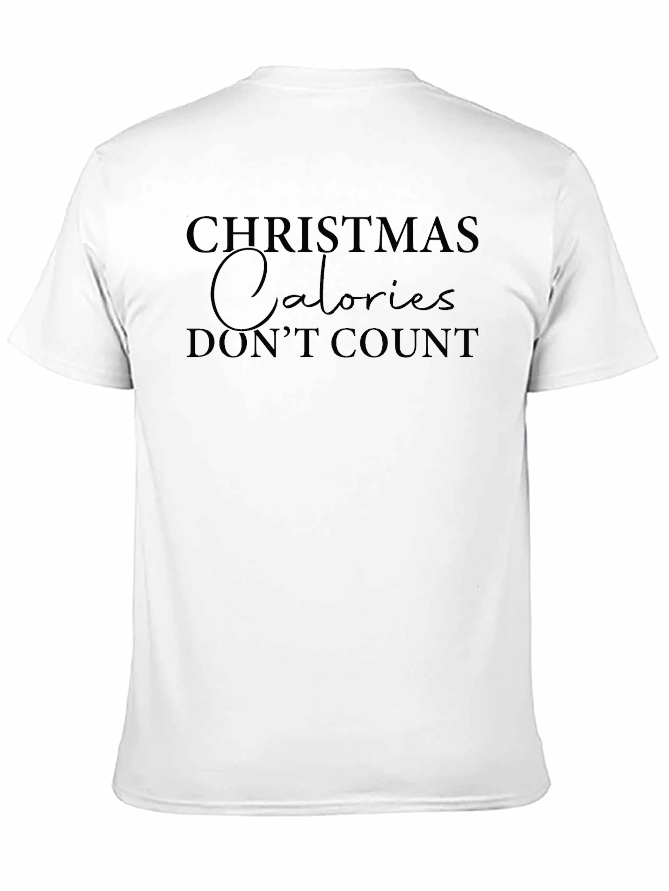 Christmas Calories Dont Count Black T-Shirt