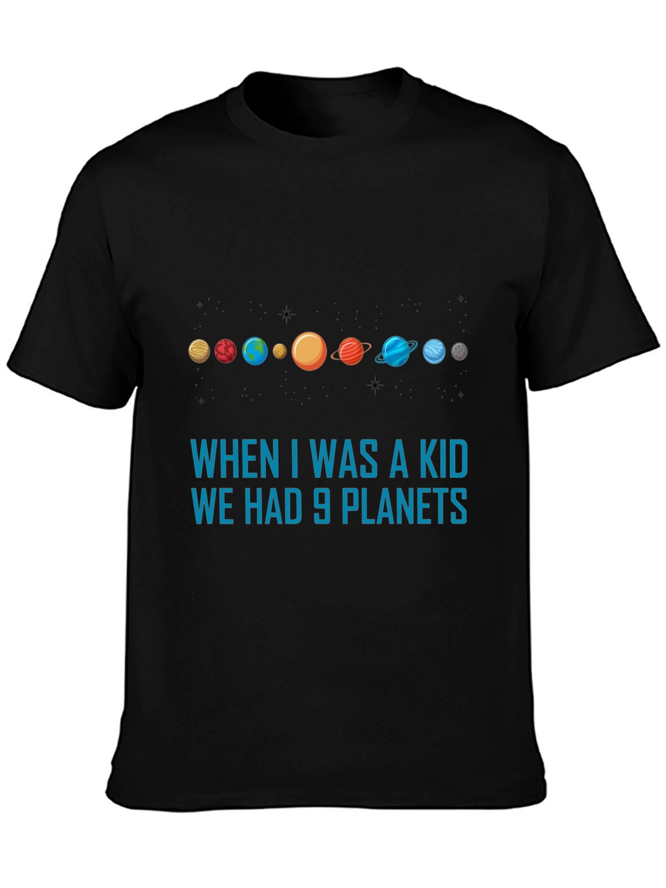 9 Planets T-Shirt - Astronomy Retro Tee