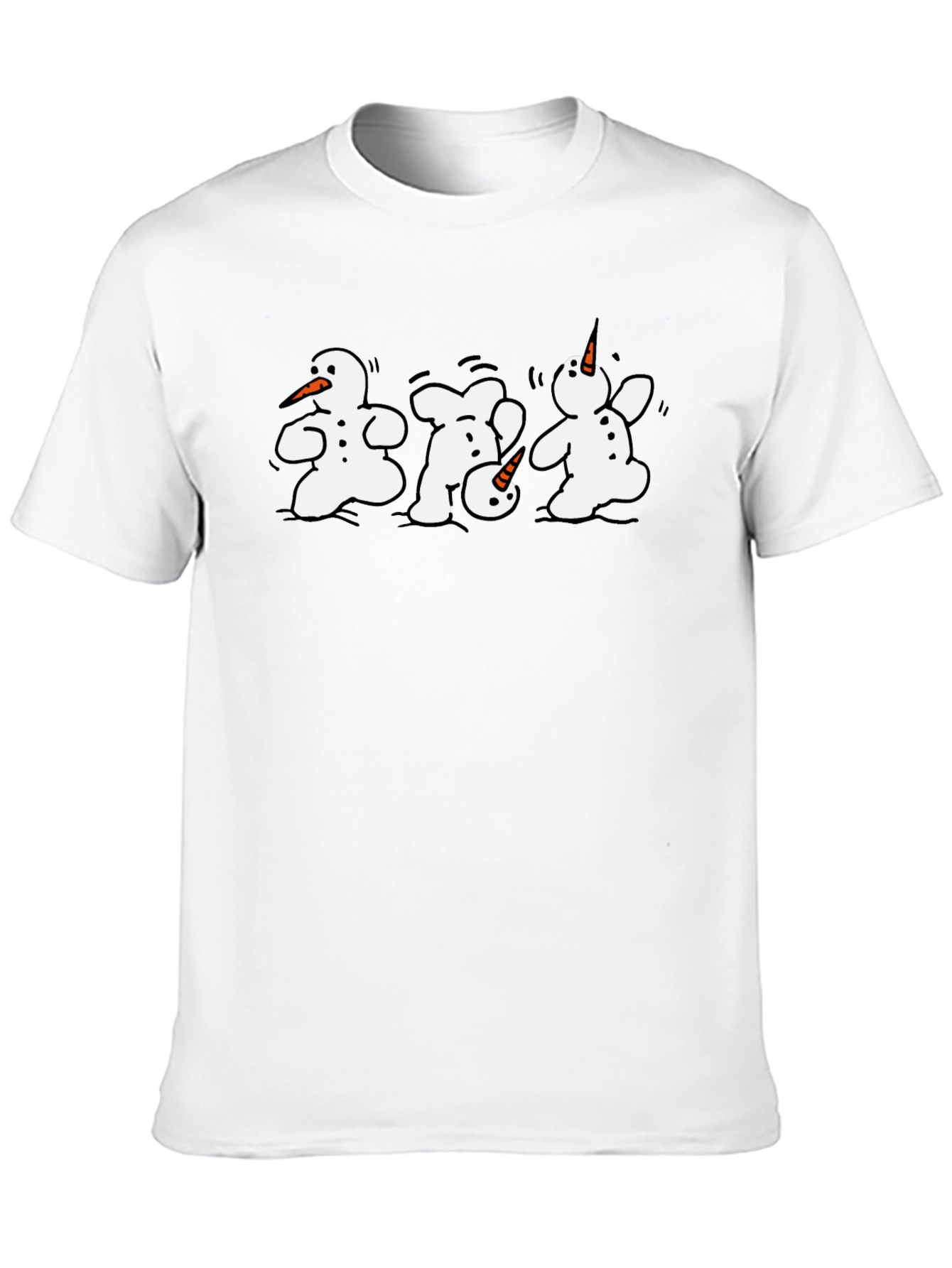 Dancing Snowmen Graphic T-Shirt
