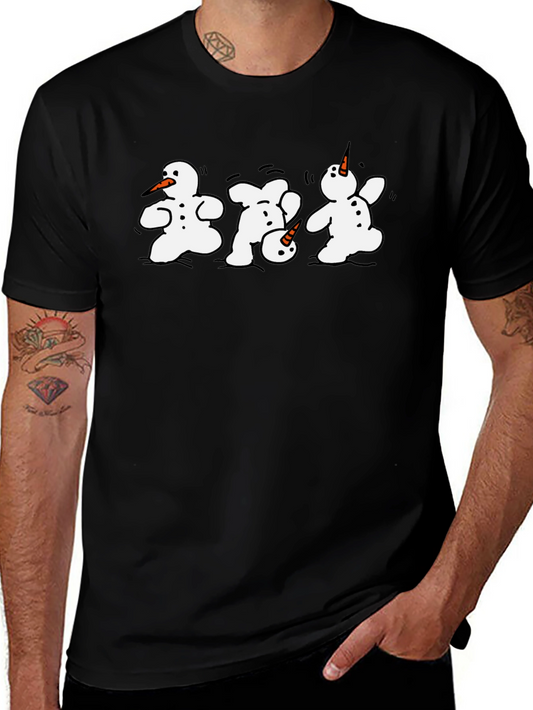 Dancing Snowmen Graphic T-Shirt
