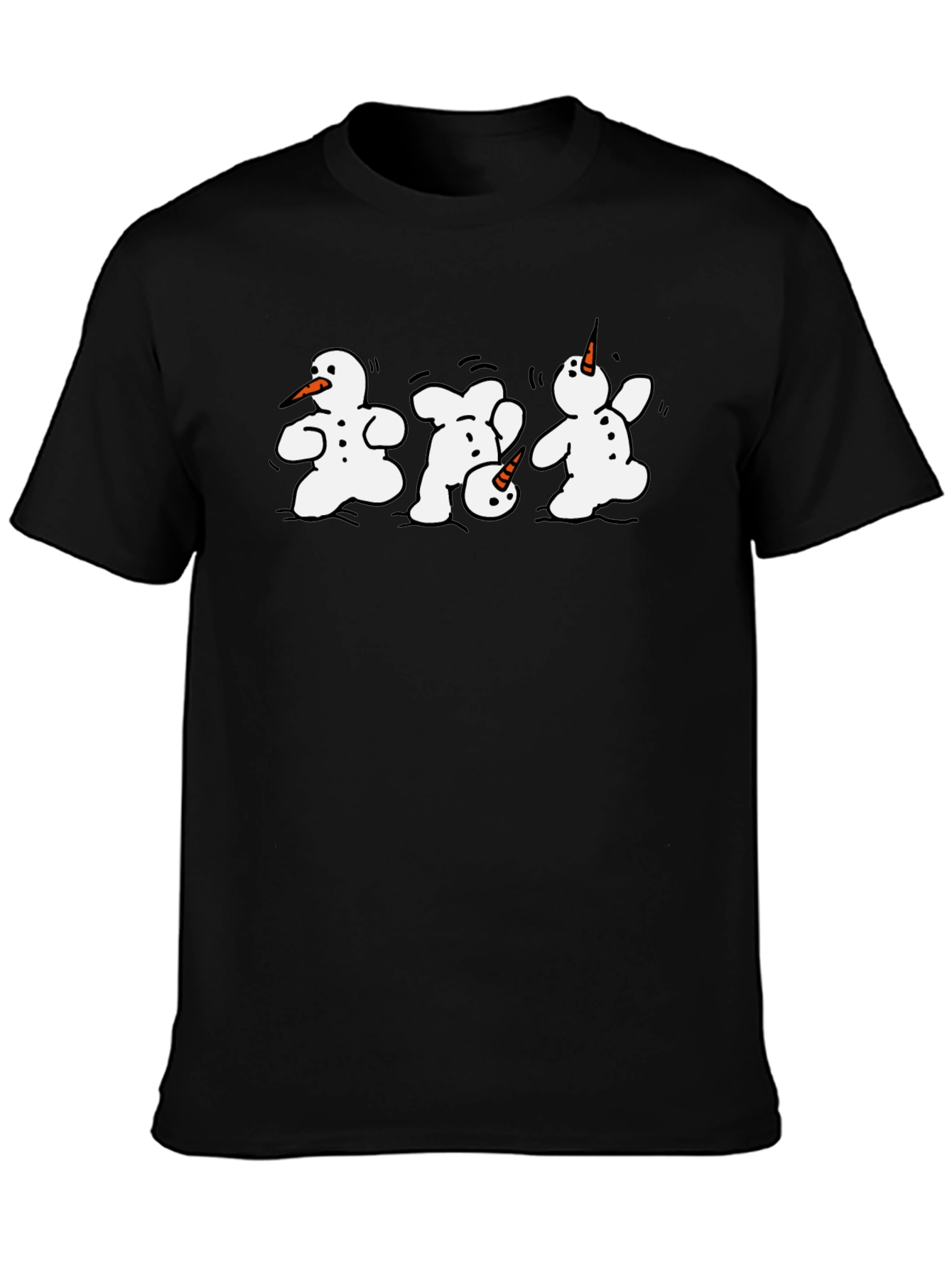 Dancing Snowmen Graphic T-Shirt
