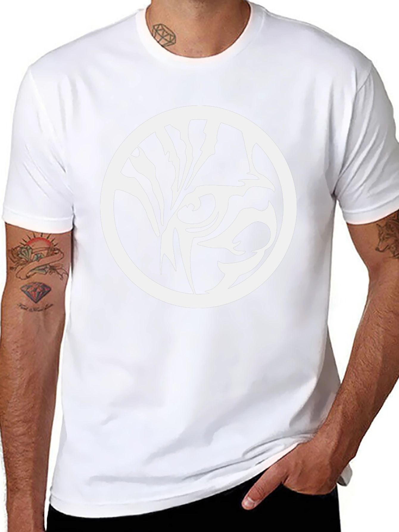 Abstract Graphic Tee - Modern Black T-Shirt
