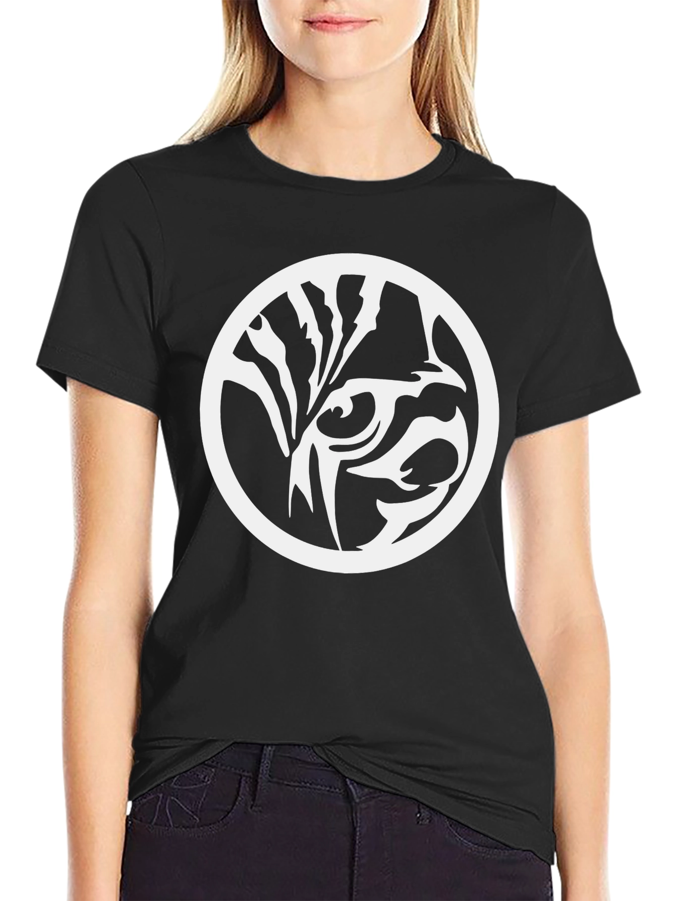 Abstract Graphic Tee - Modern Black T-Shirt