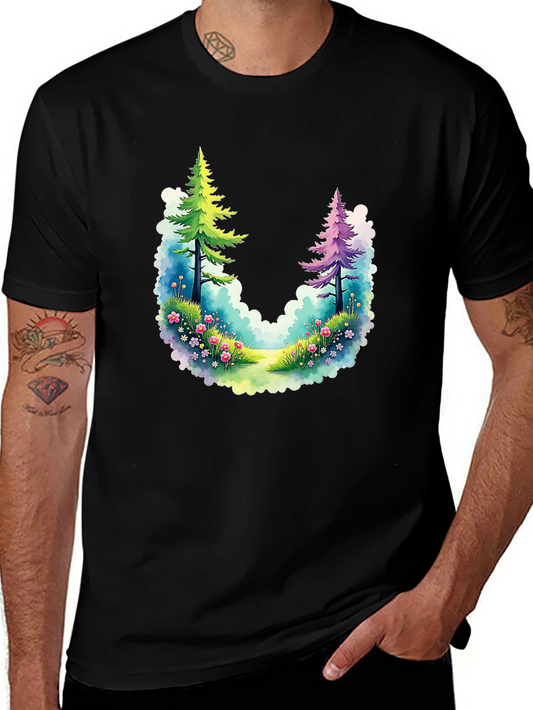 Natures Embrace T-Shirt - Whimsical Forest Design