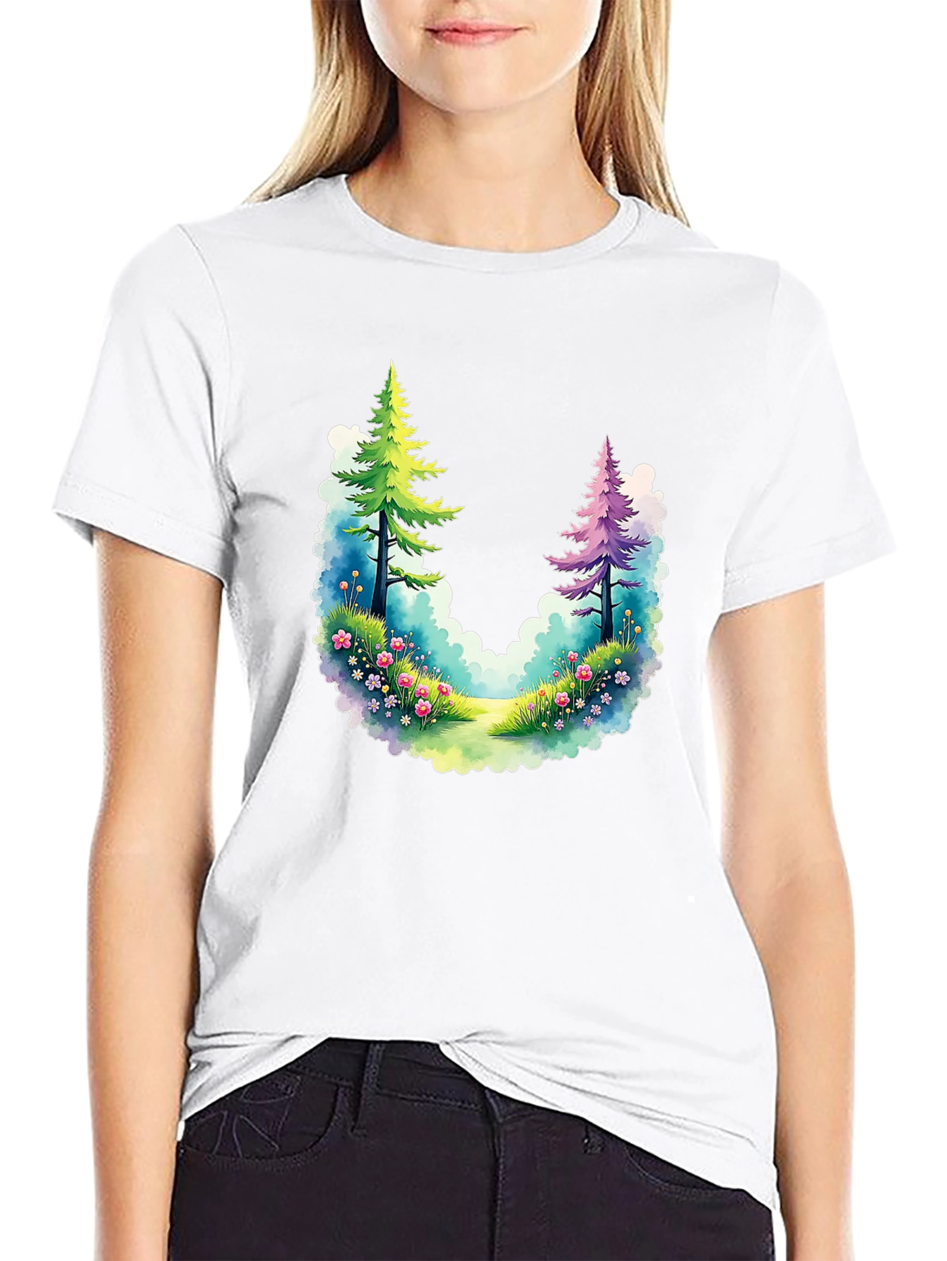 Natures Embrace T-Shirt - Whimsical Forest Design