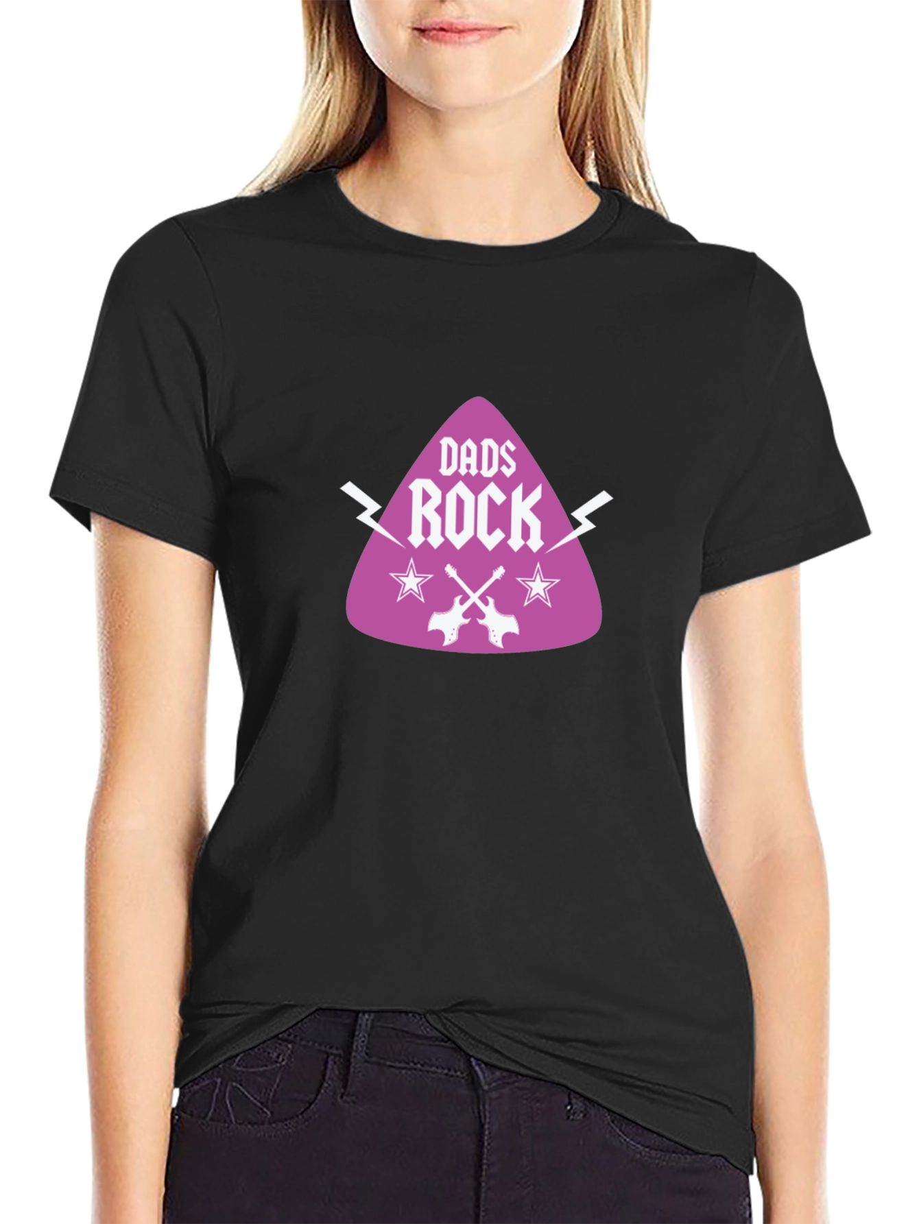 Dads Rock Graphic Tee - Cool Fathers Day Gift