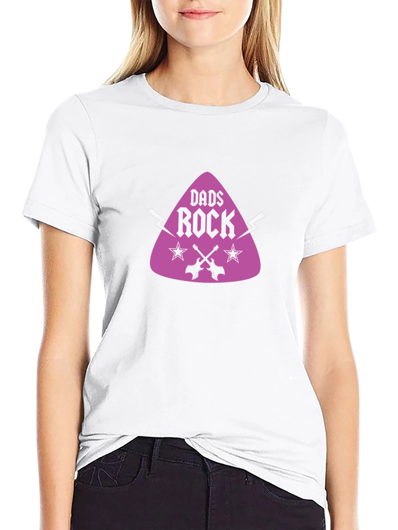 Dads Rock Graphic Tee - Cool Fathers Day Gift