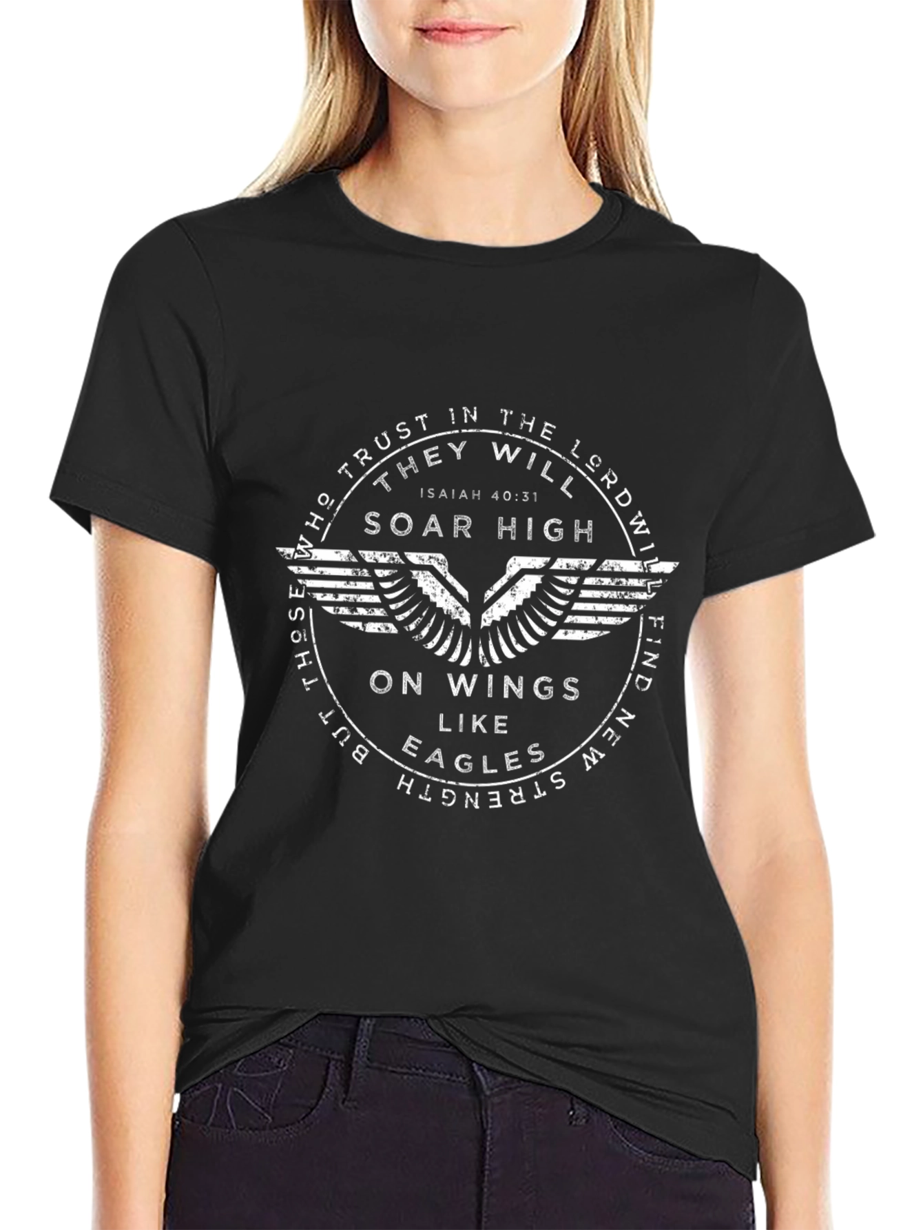 Soar High Christian T-Shirt - Isaiah 40:31