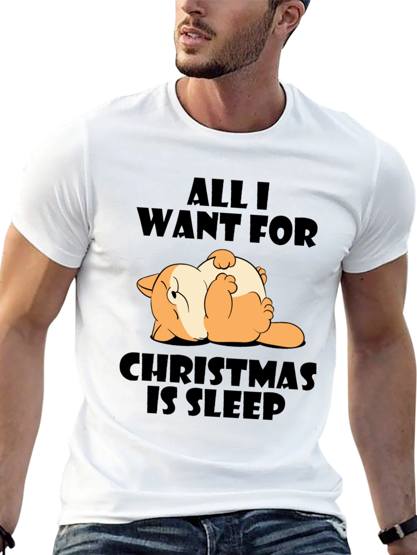 Funny Christmas Sleep T-Shirt