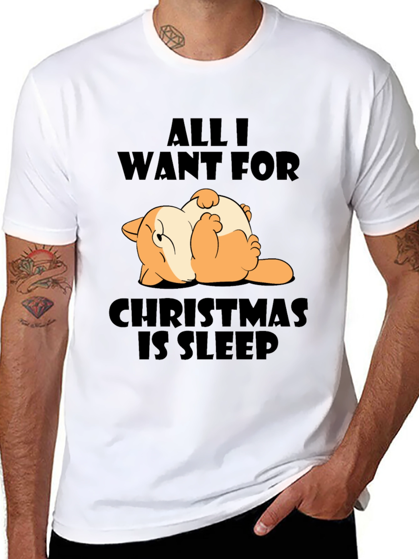 Funny Christmas Sleep T-Shirt