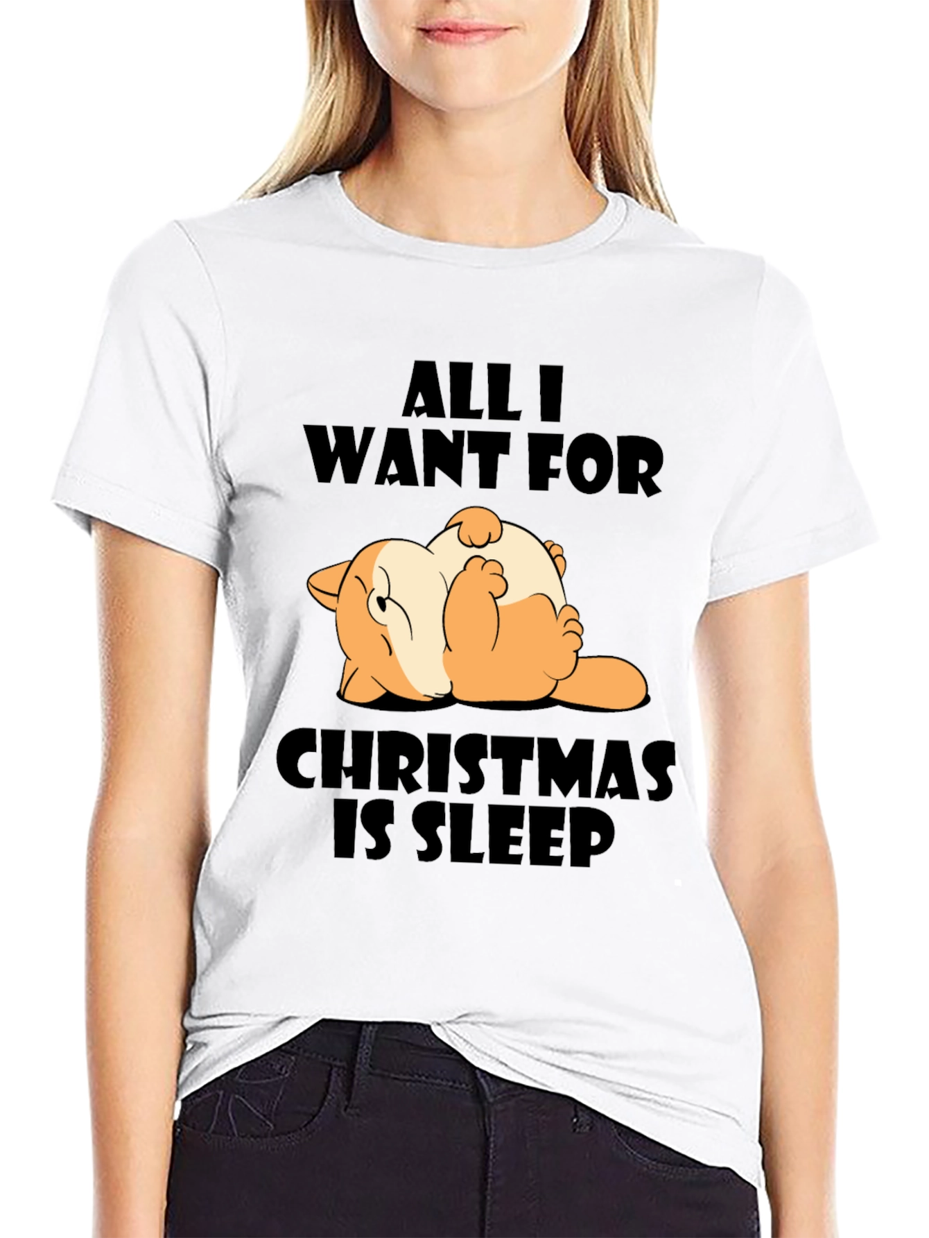 Funny Christmas Sleep T-Shirt