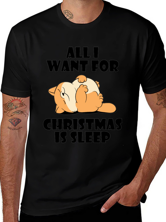 Funny Christmas Sleep T-Shirt