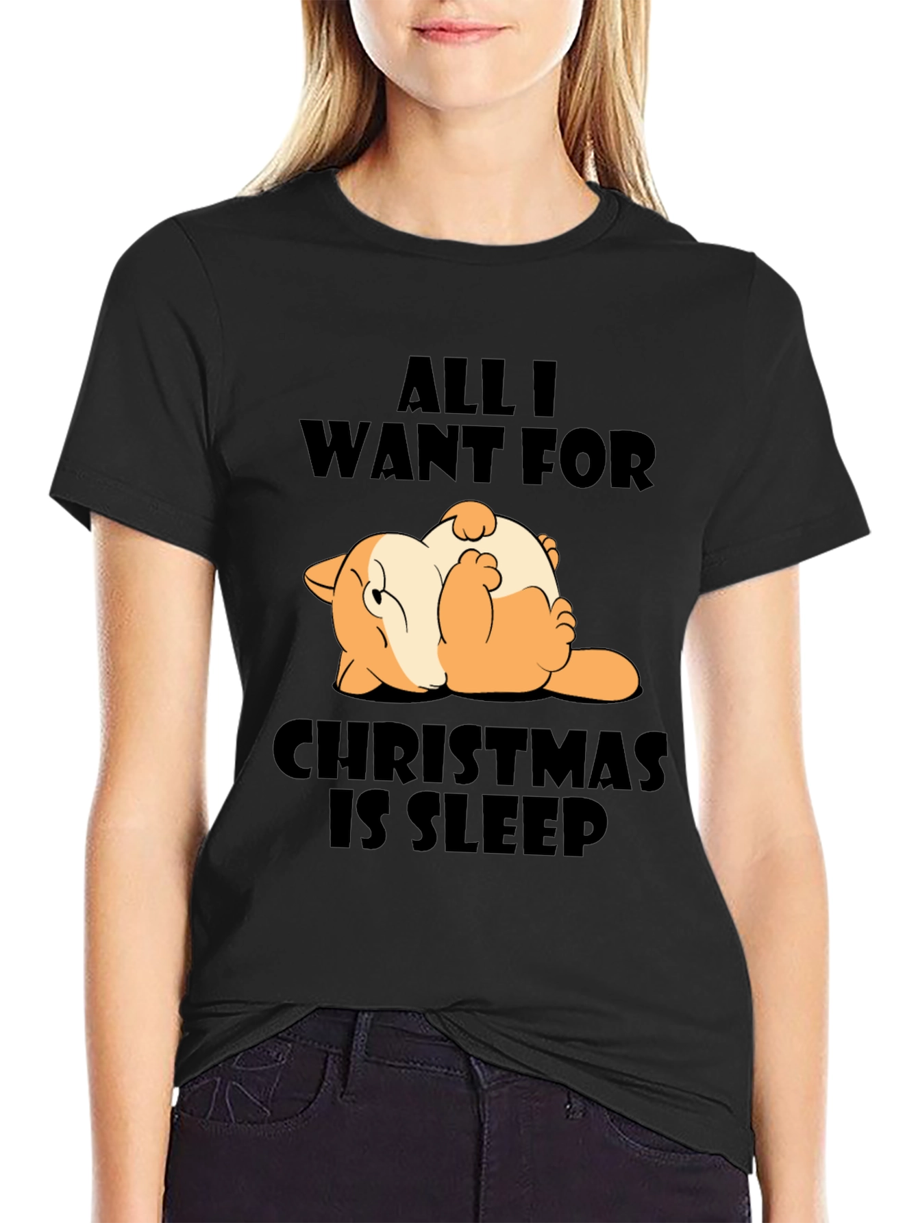 Funny Christmas Sleep T-Shirt