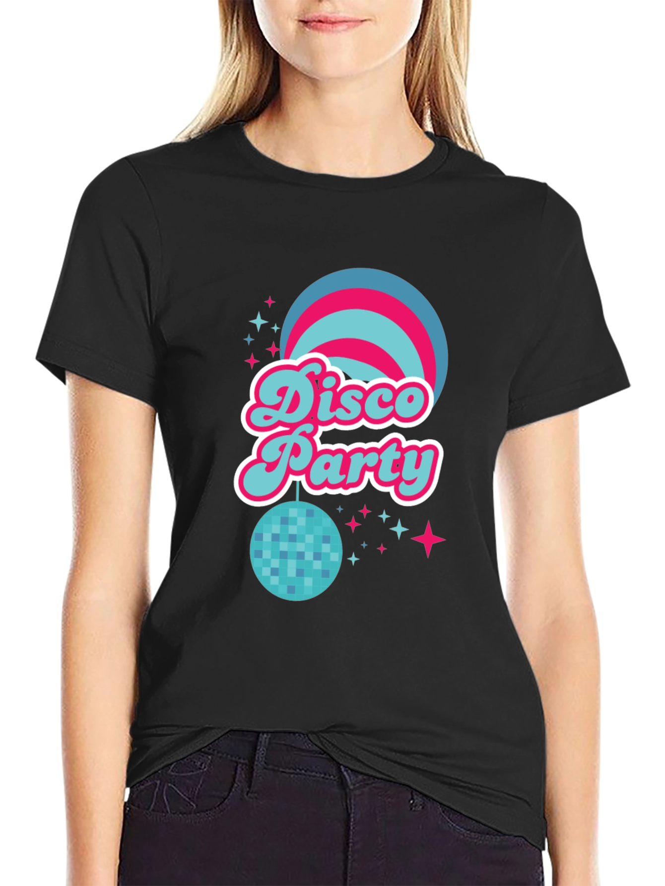 Retro Disco Party Tee - Groovy 70s Style