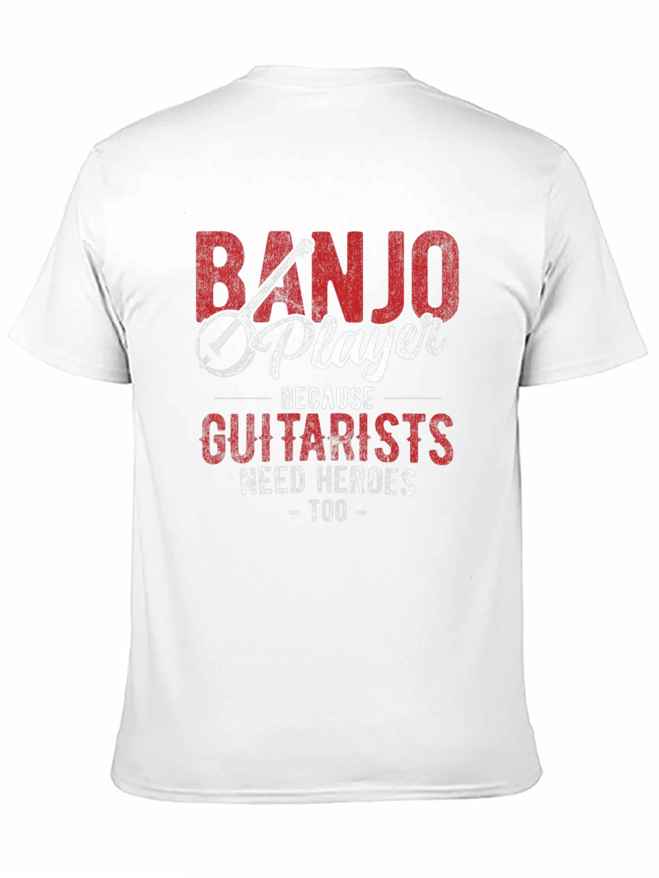 Banjo Player Guitarist Hero Novelty Graphic T-Shirt