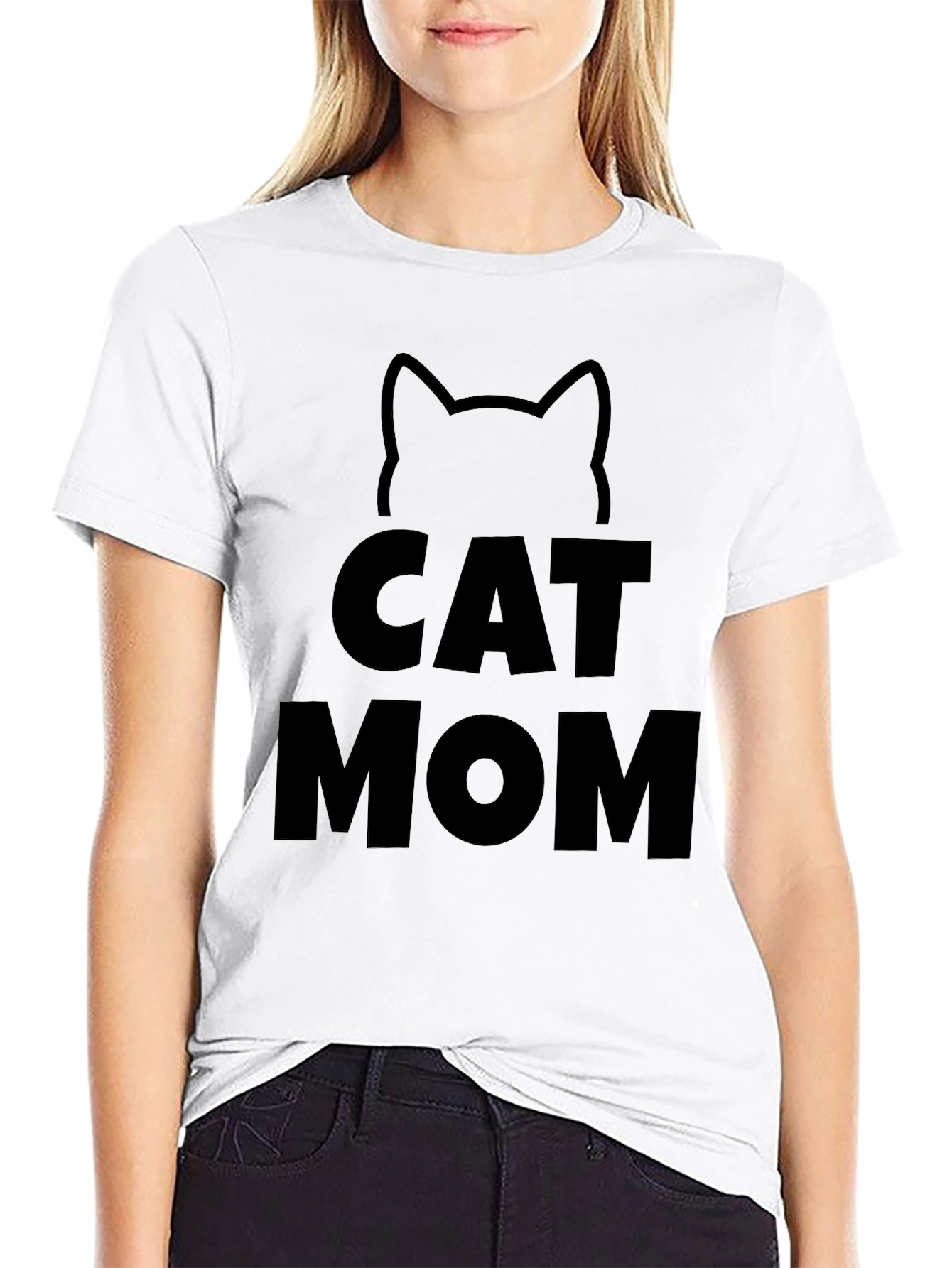 Cat Mom T-Shirt - Cute Graphic Tee