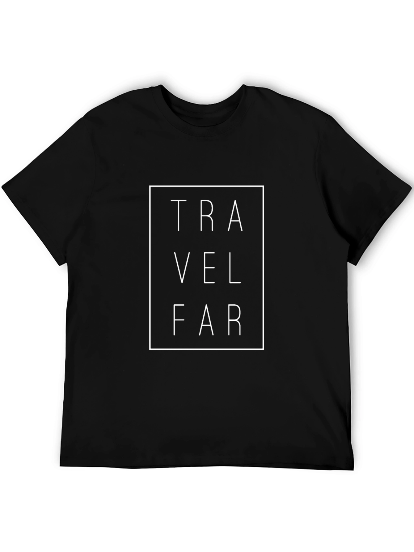 Travel Far Black Graphic Tee - Adventure Ready