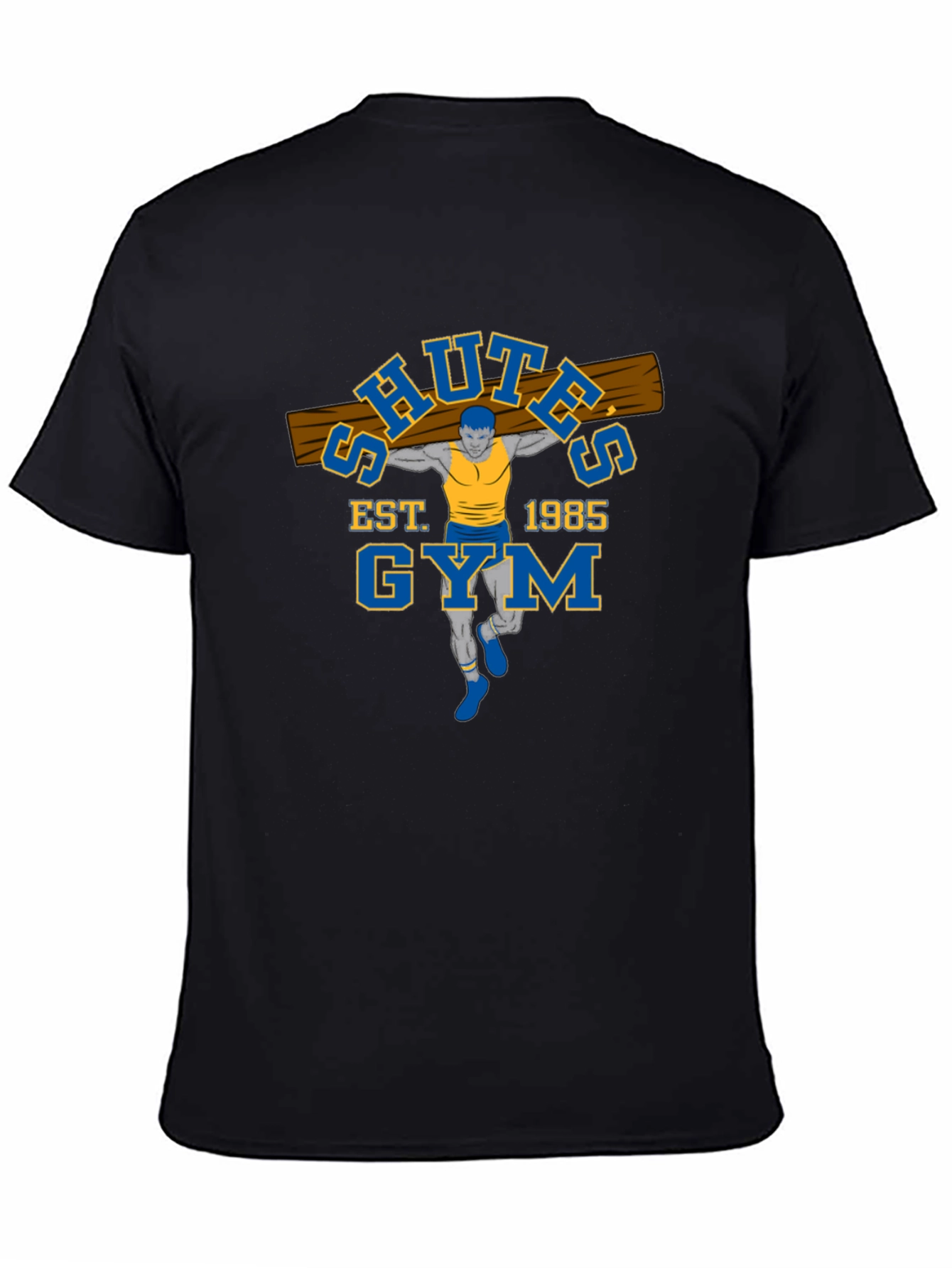 Schutes Gym Est. 1985 Black T-Shirt